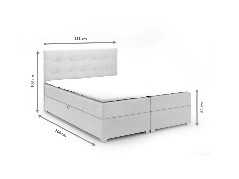Boxspring postelja Franklin 169 (Cover 83)
