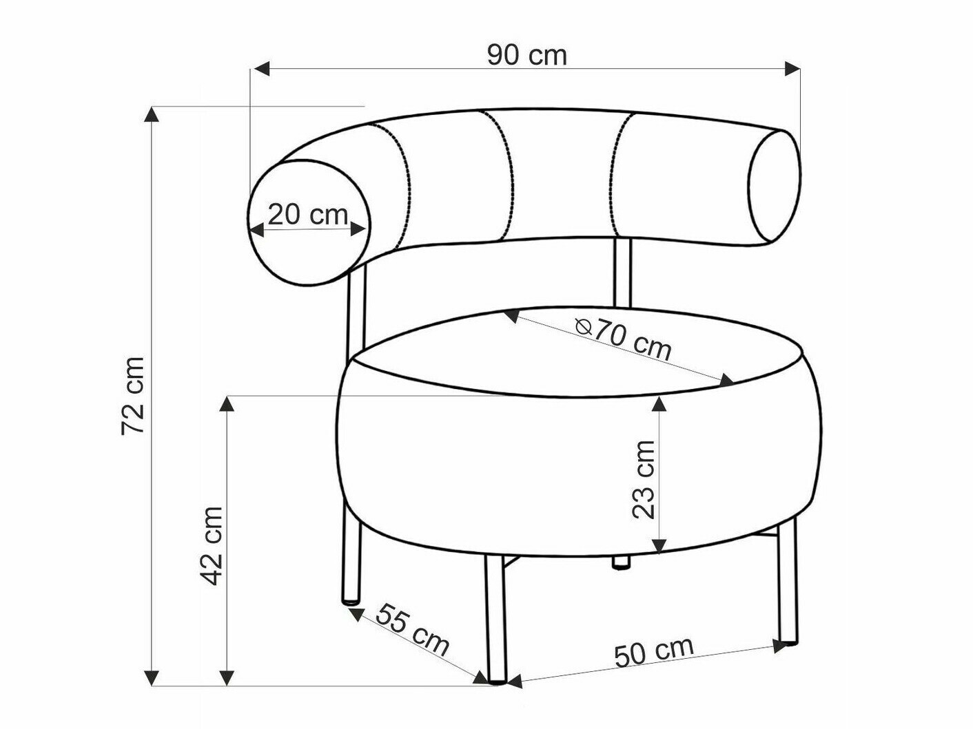 Fotelj Houston 2052 (Bež)