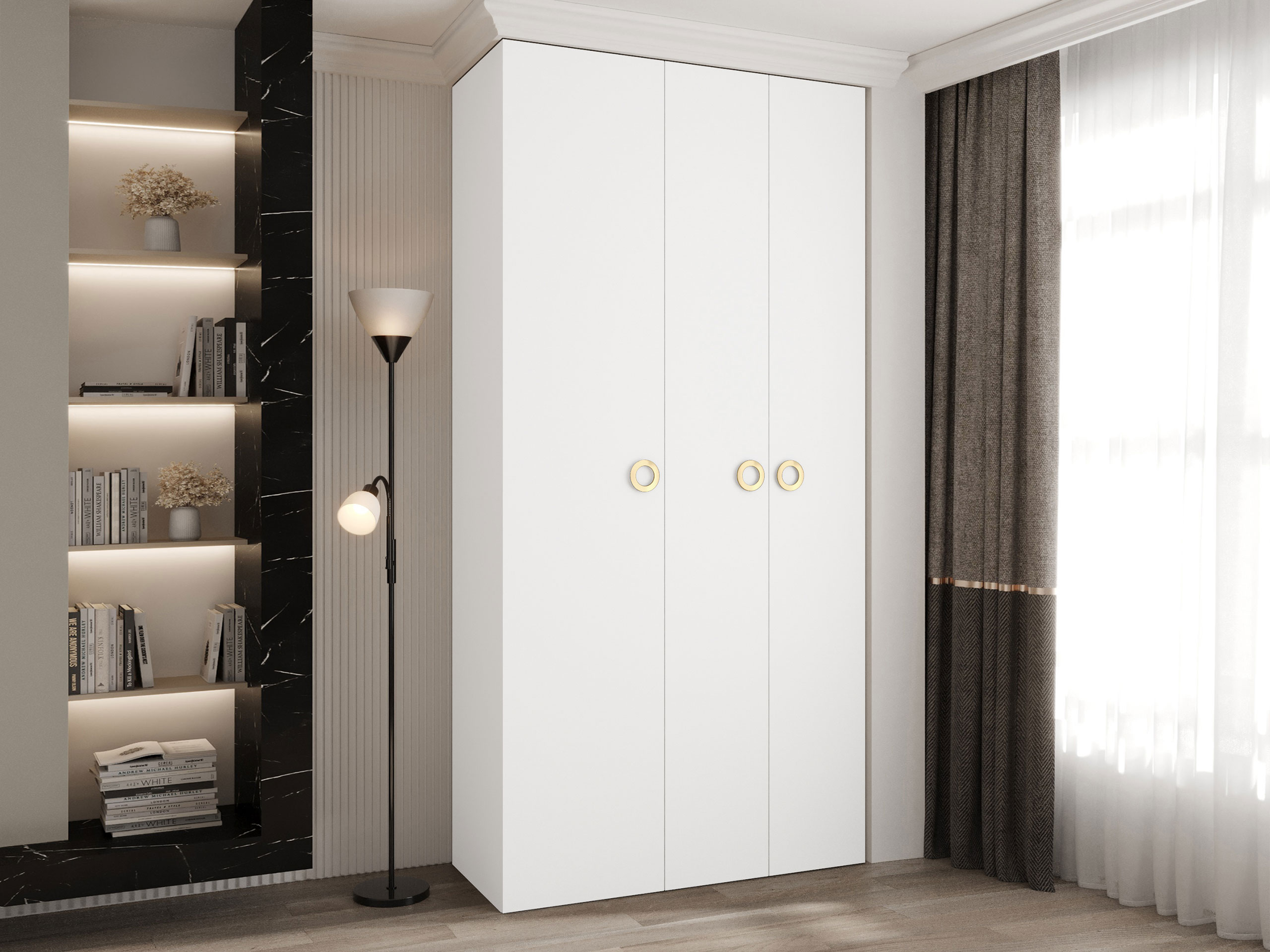 Garderobna omara Hartford 544 (Bela)