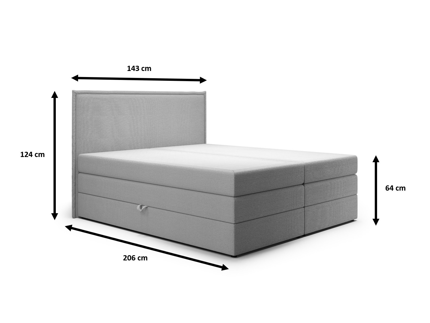 Boxspring postelja Franklin 171 (Aragon 01)