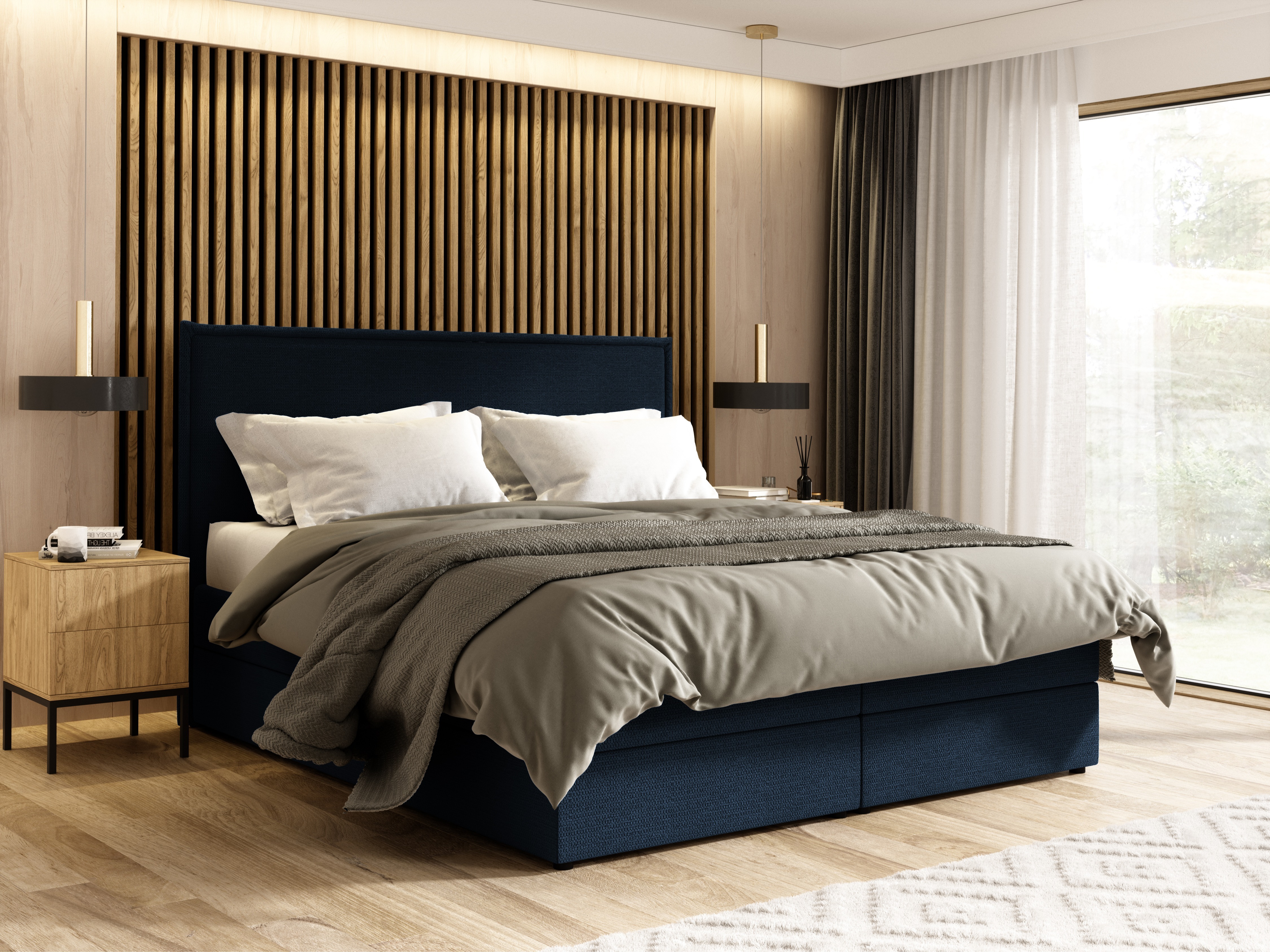 Boxspring postelja Franklin 171 (Aragon 79)