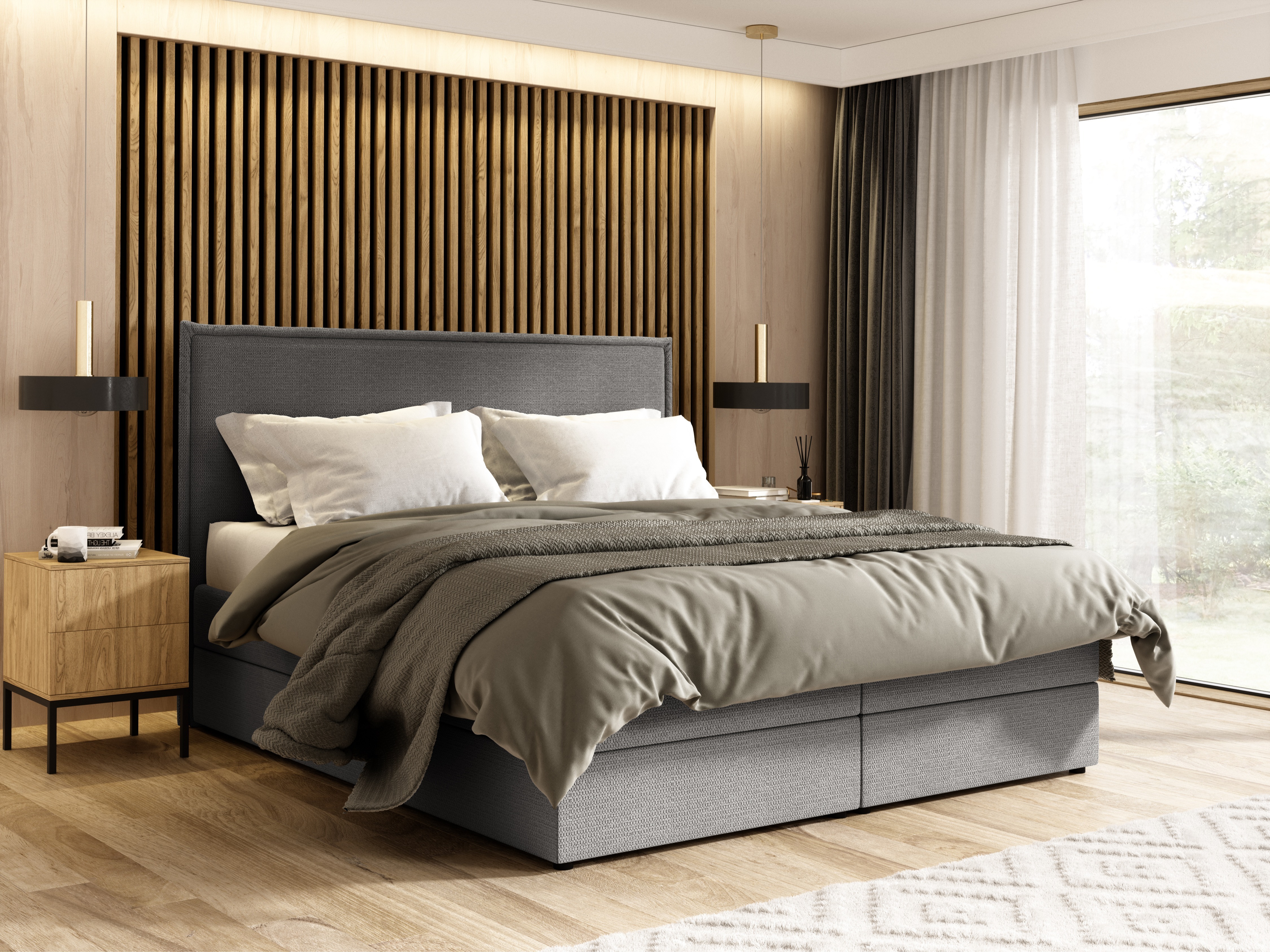 Boxspring postelja Franklin 171 (Aragon 80)