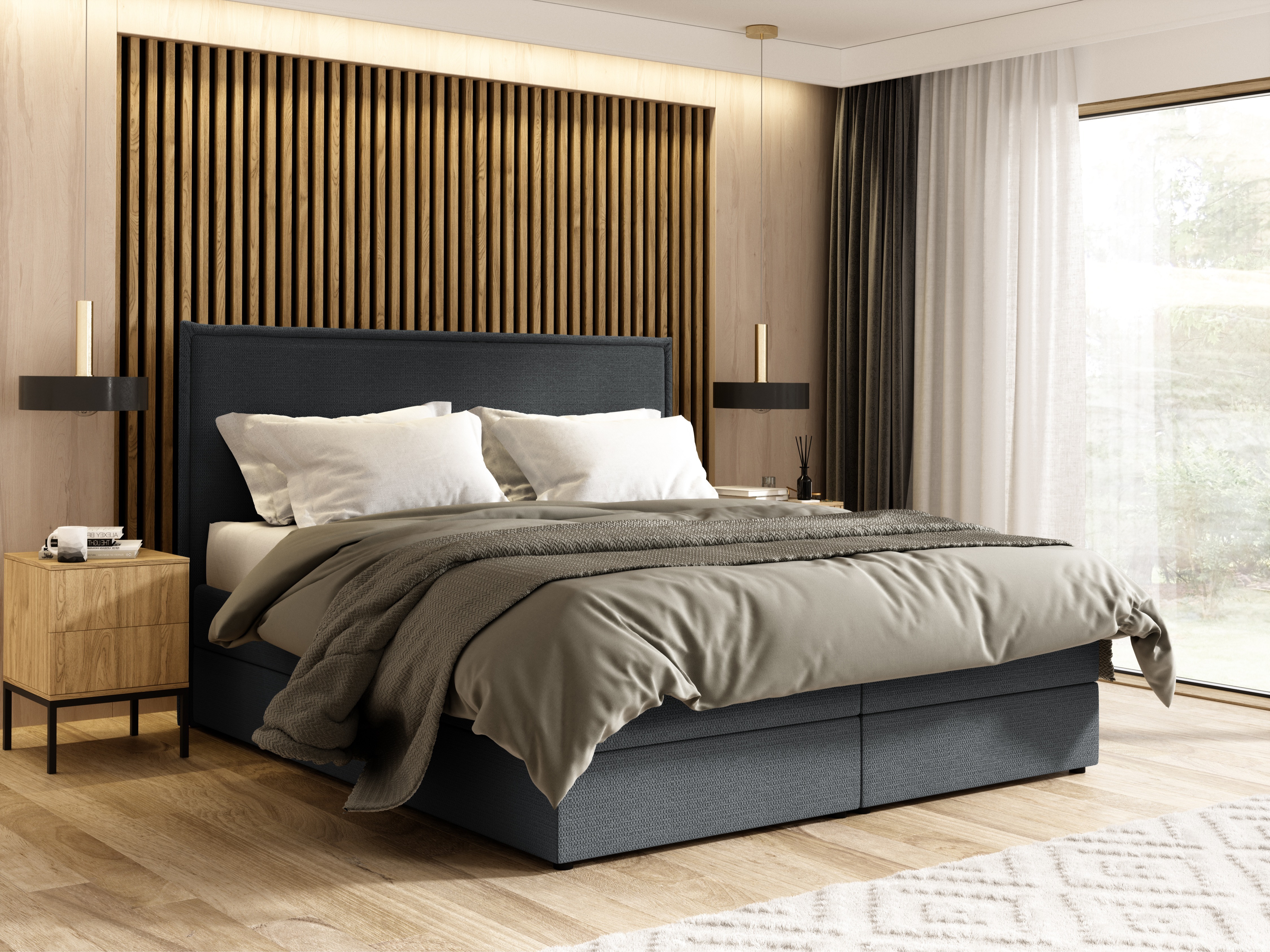 Boxspring postelja Franklin 171 (Aragon 93)