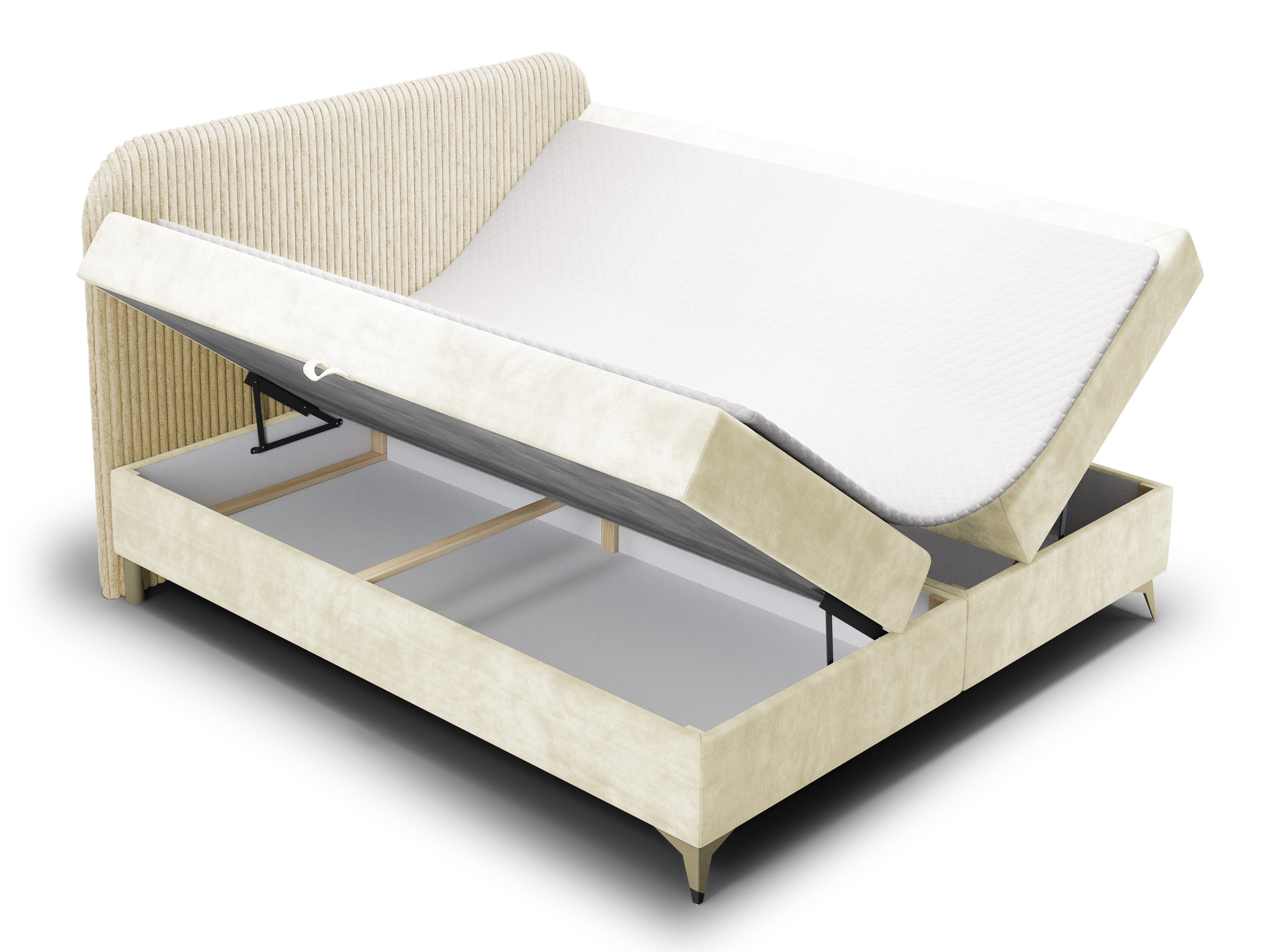Boxspring postelja Franklin 173 (Tilia 03 + Manila 01)