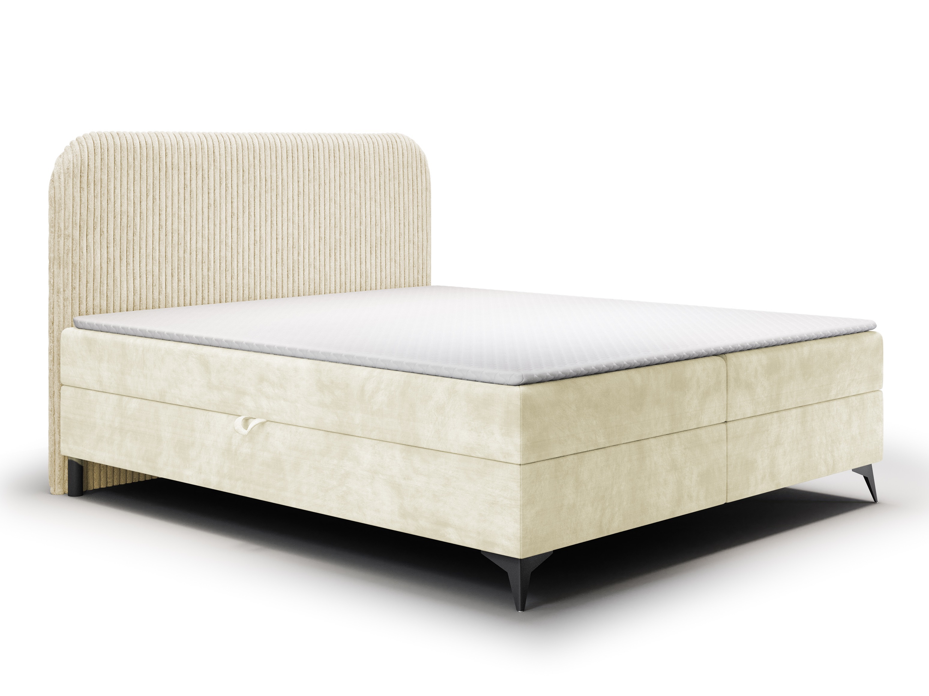 Boxspring postelja Franklin 173 (Tilia 03 + Manila 01)