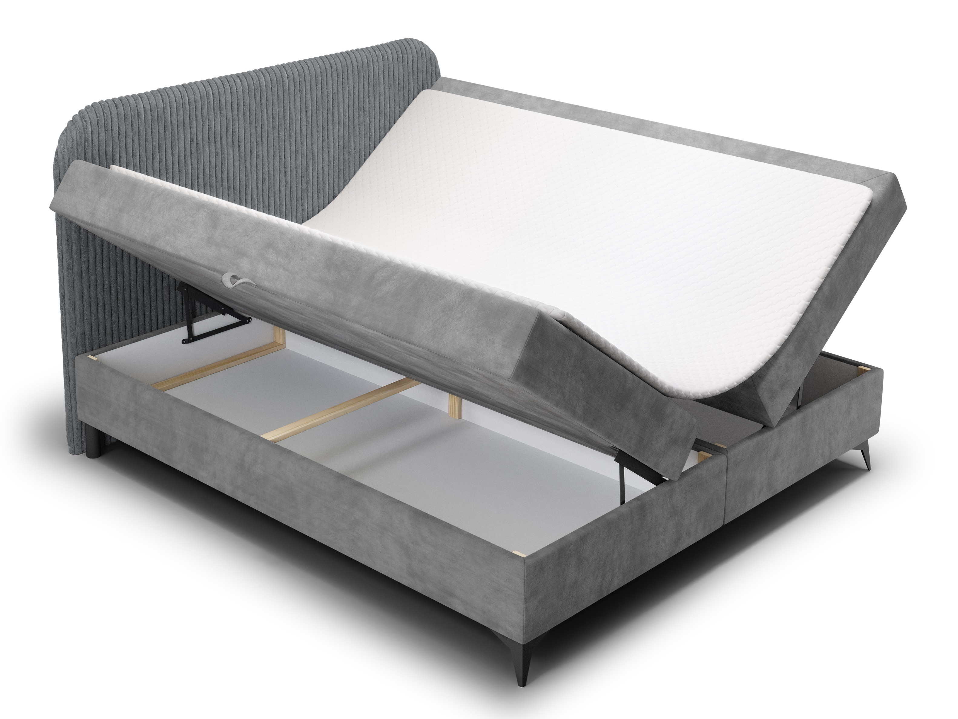 Boxspring postelja Franklin 173 (Tilia 90 + Manila 16)