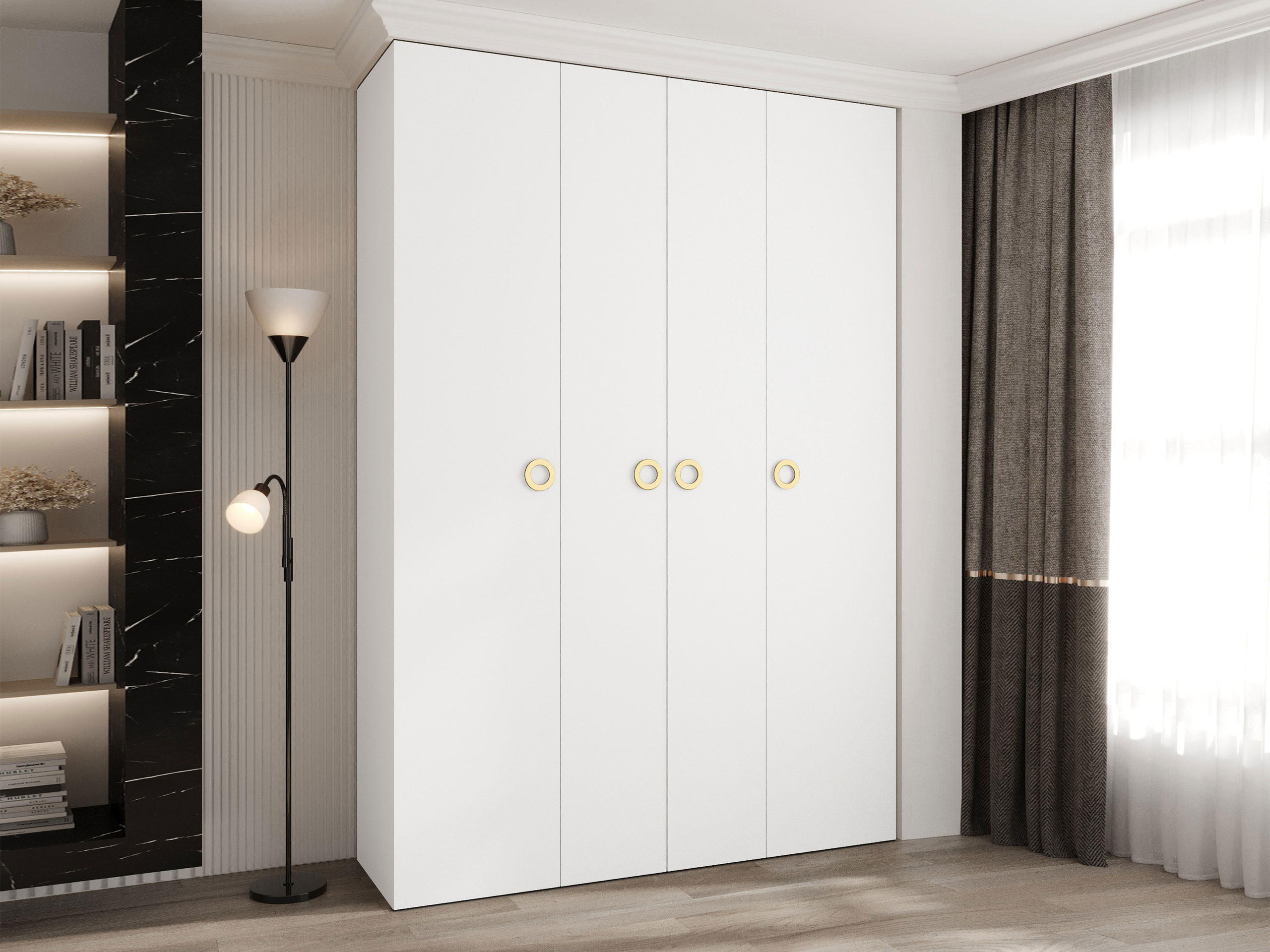 Garderobna omara Hartford 554 (Bela)
