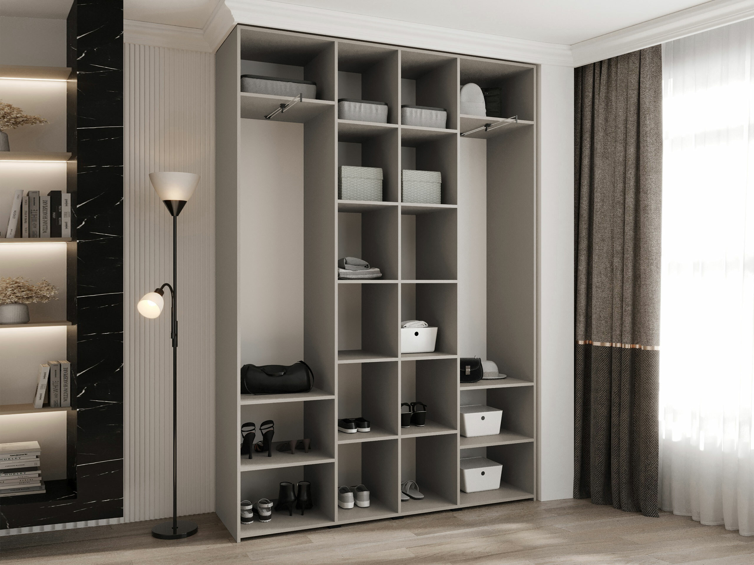 Garderobna omara Hartford 554 (Bela)