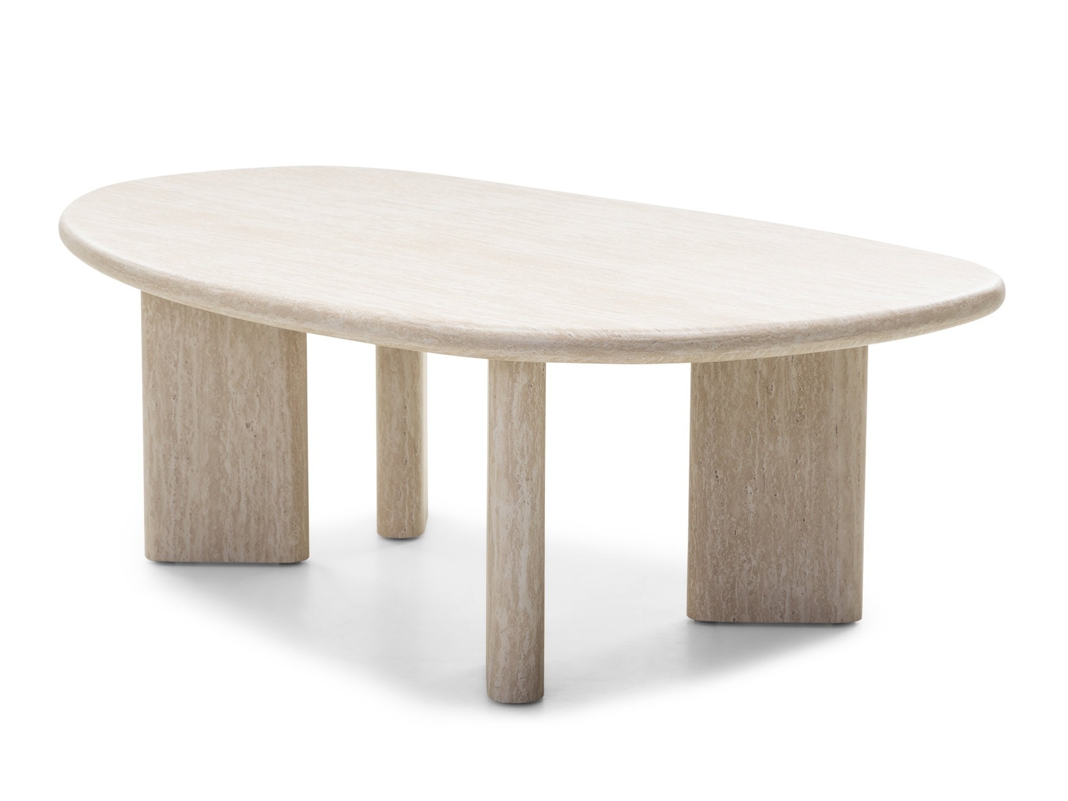 Klubska mizica Burleson 476 (Svetla Travertine)