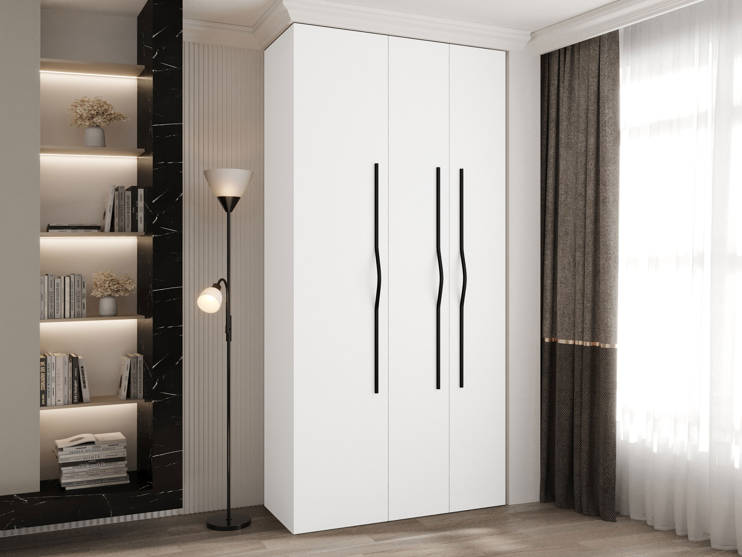 Garderobna omara Hartford 563 (Bela)