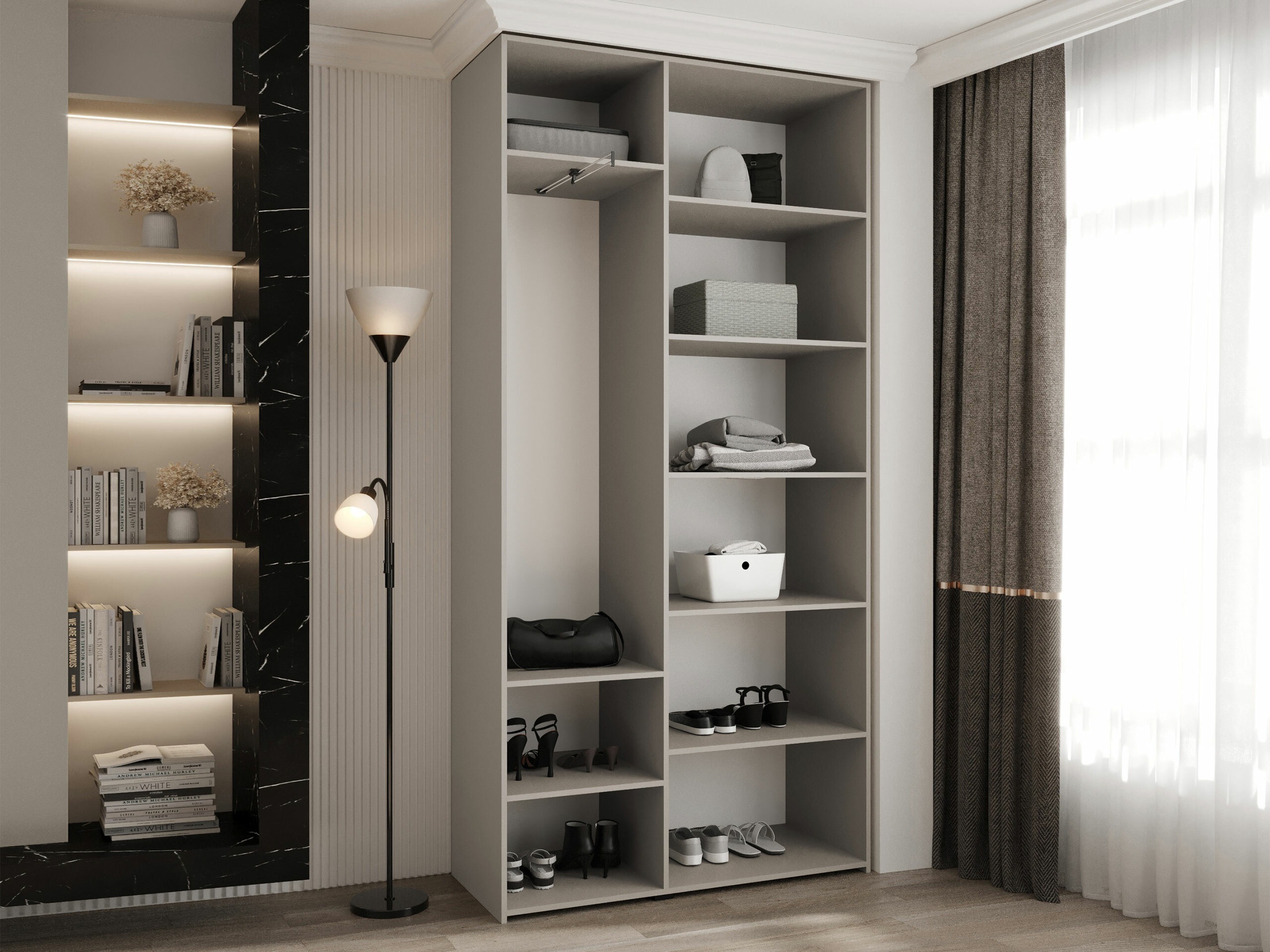 Garderobna omara Hartford 563 (Bela)