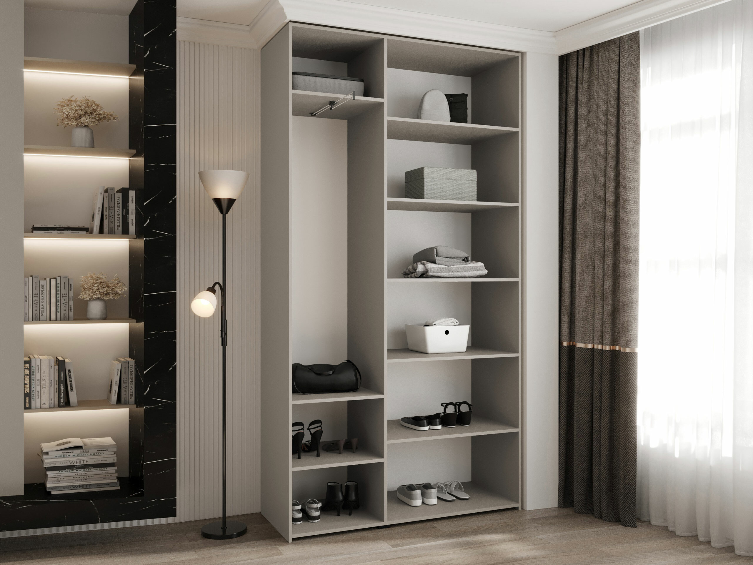 Garderobna omara Hartford 563 (Bela)