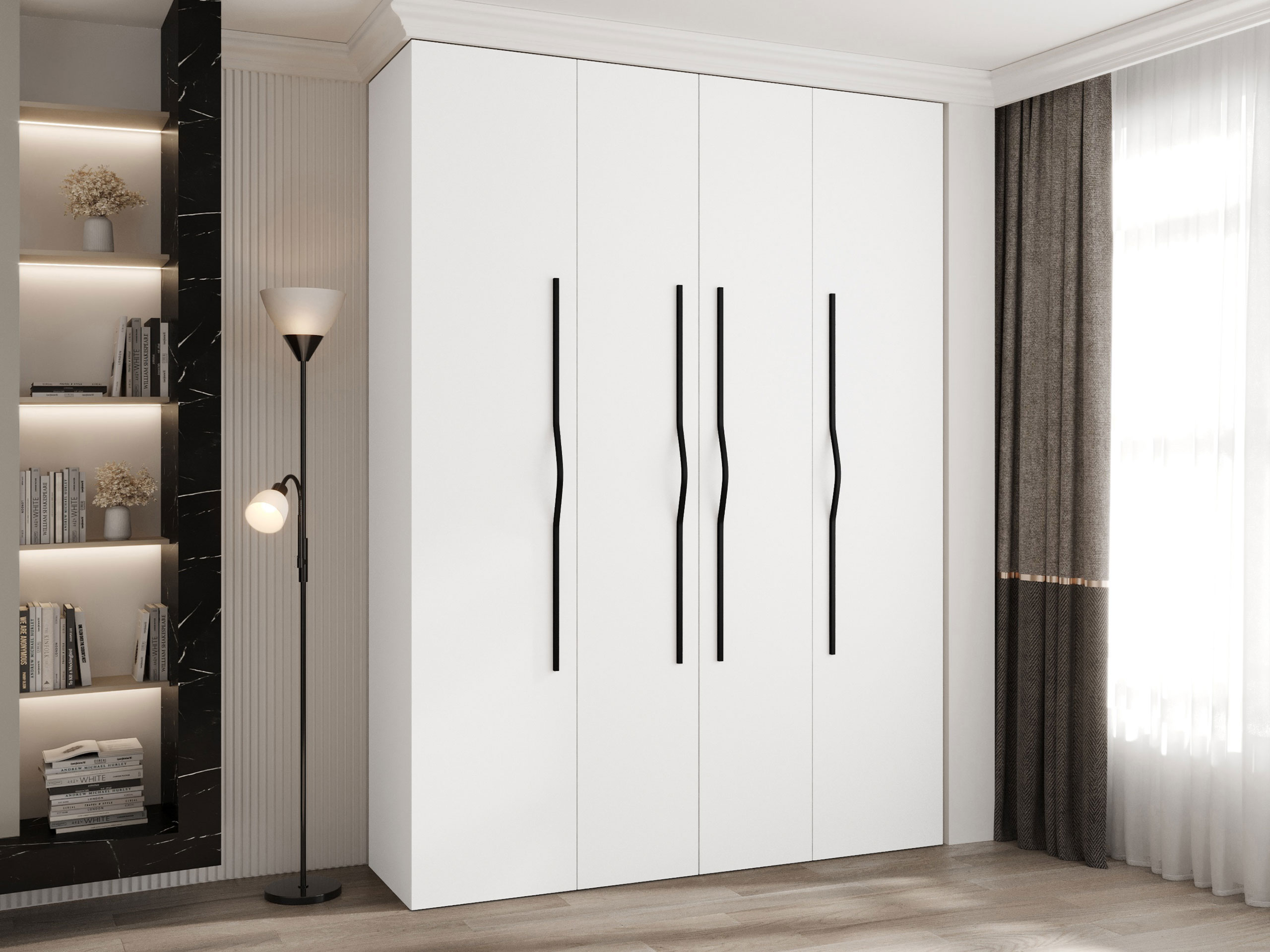 Garderobna omara Hartford 564 (Bela)