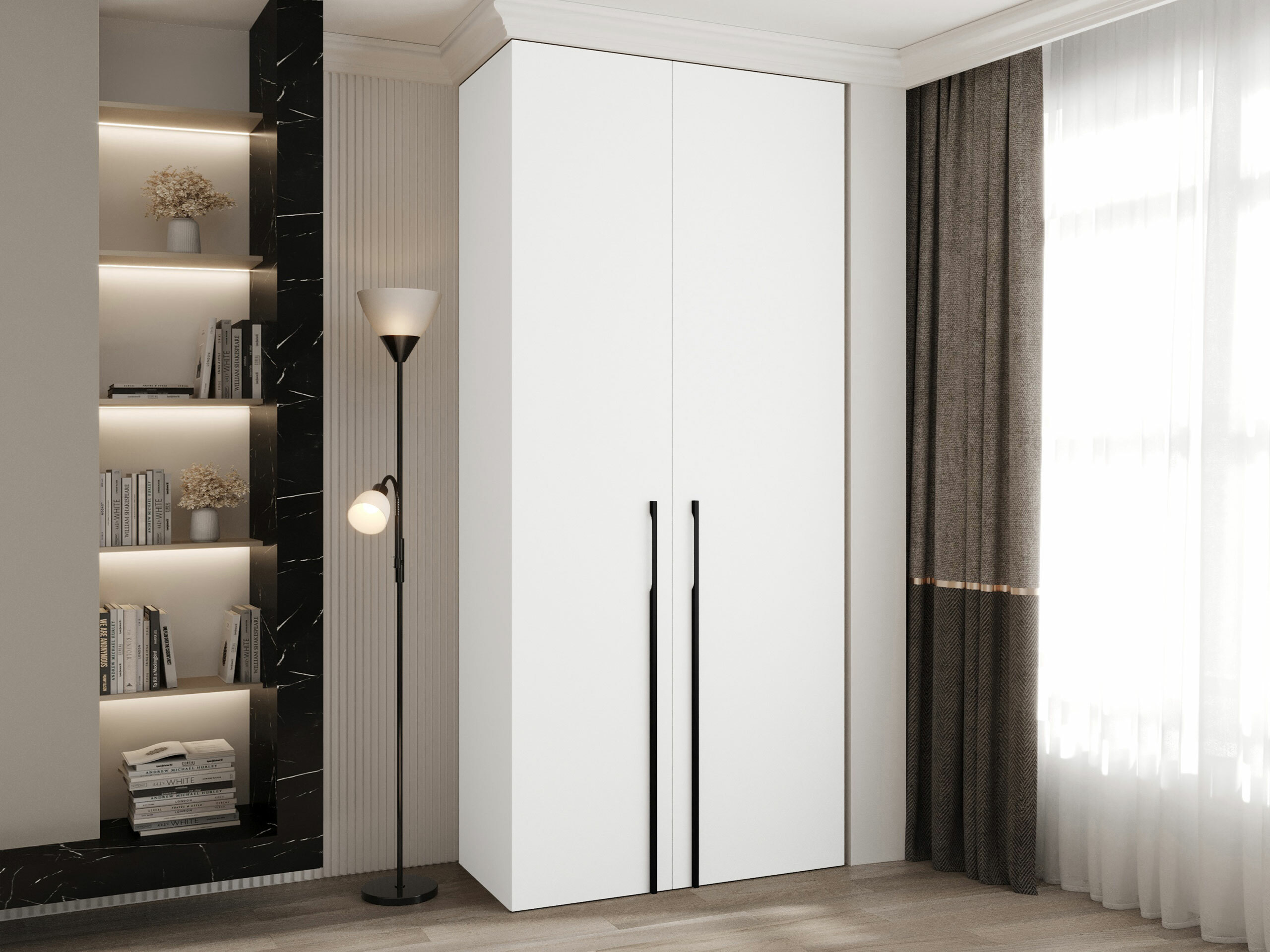 Garderobna omara Hartford 569 (Bela)