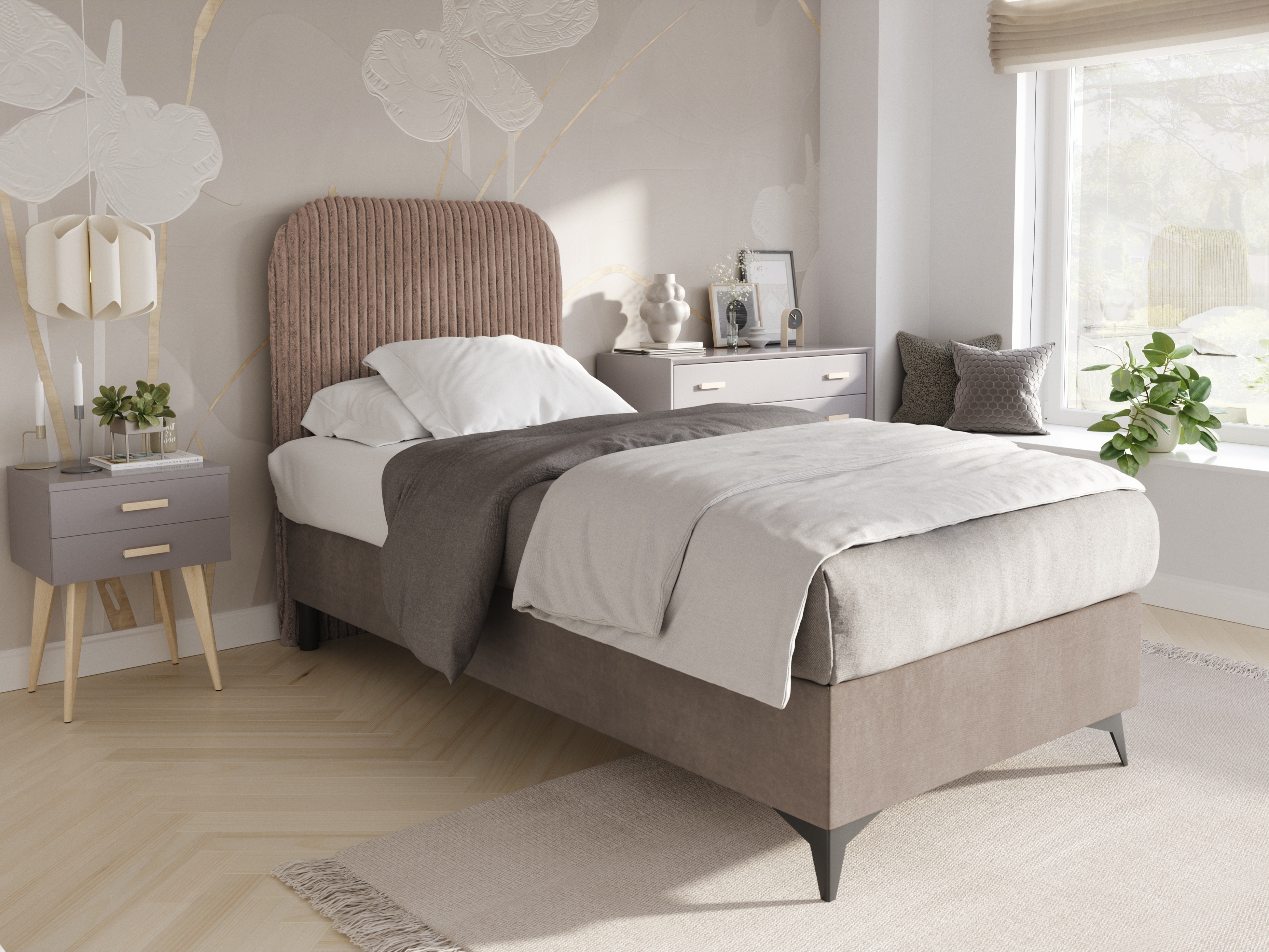Boxspring postelja Franklin 175 (Tilia 17 + Manila 21)