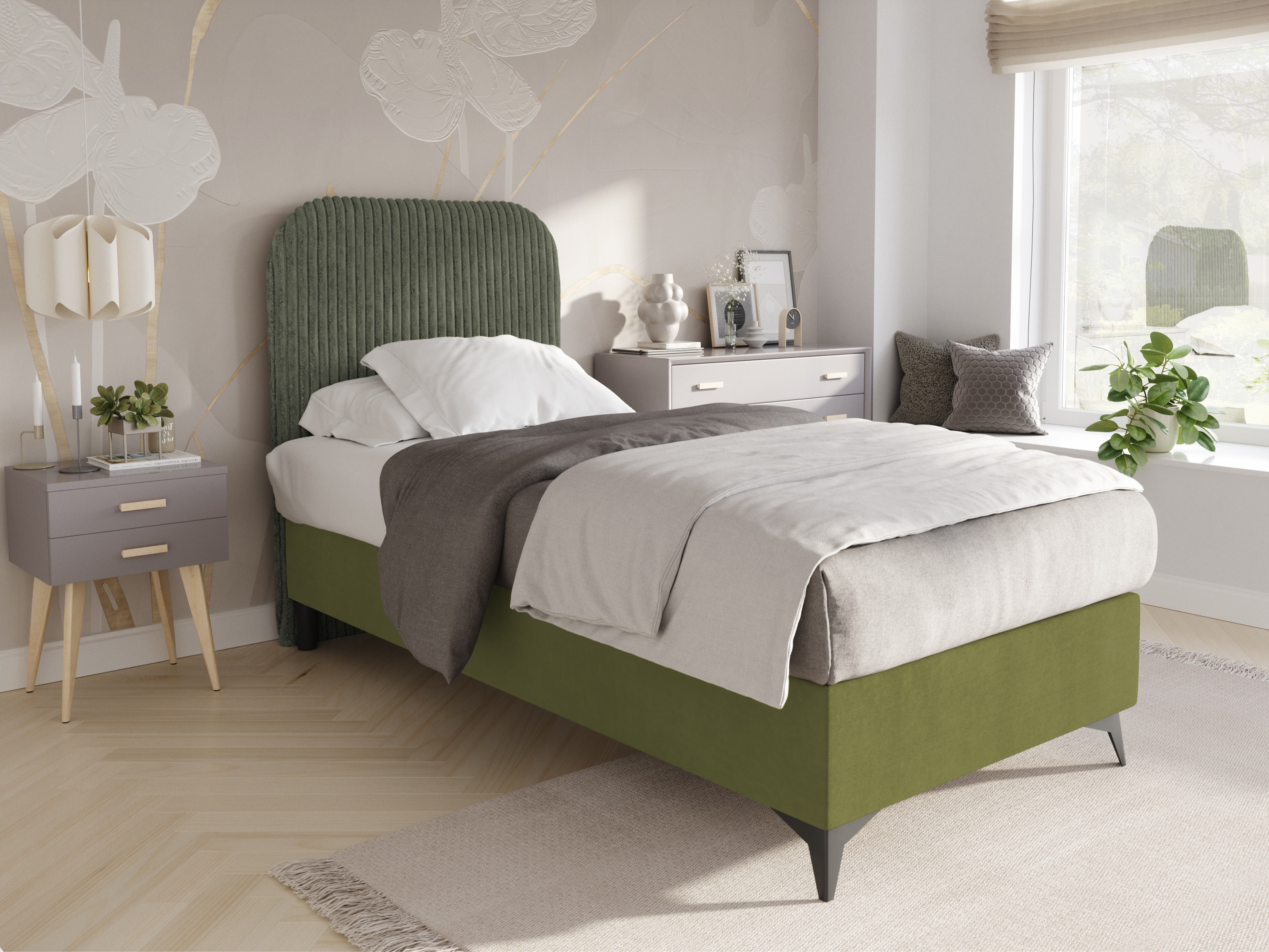Boxspring postelja Franklin 175 (Tilia 37 + Manila 34)