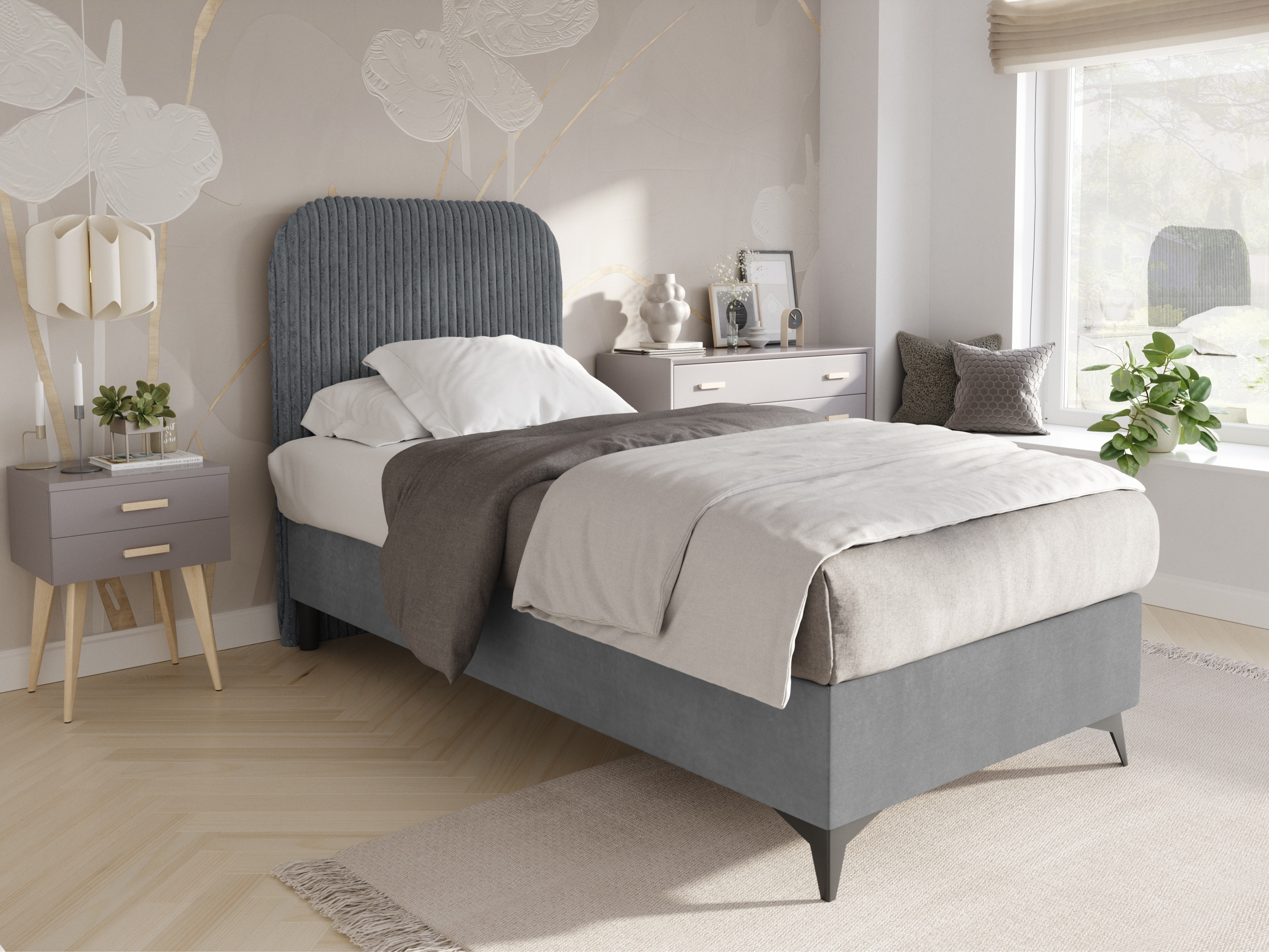 Boxspring postelja Franklin 175 (Tilia 90 + Manila 16)