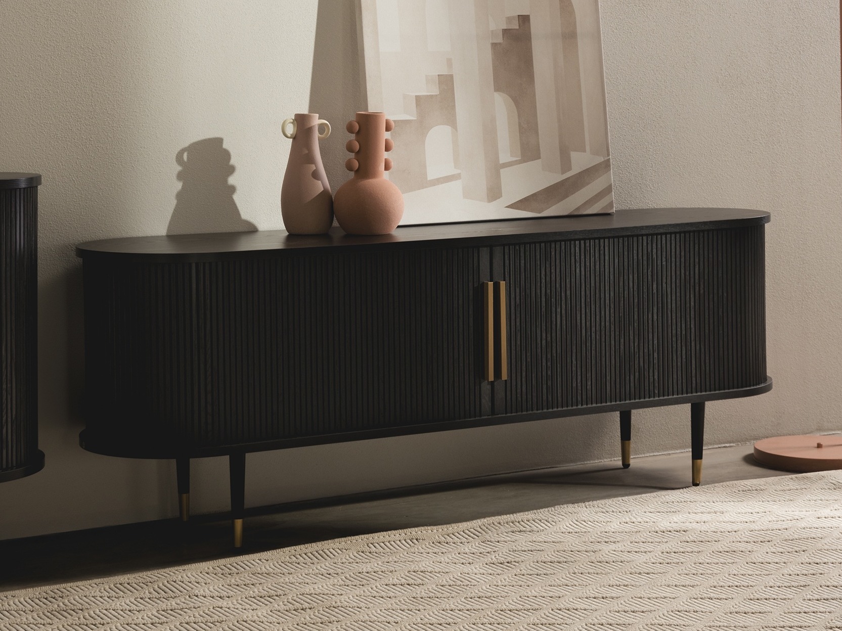 TV-omarica Burleson 434 (Črna)