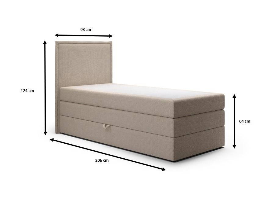 Boxspring postelja Franklin 176 (Aragon 03)