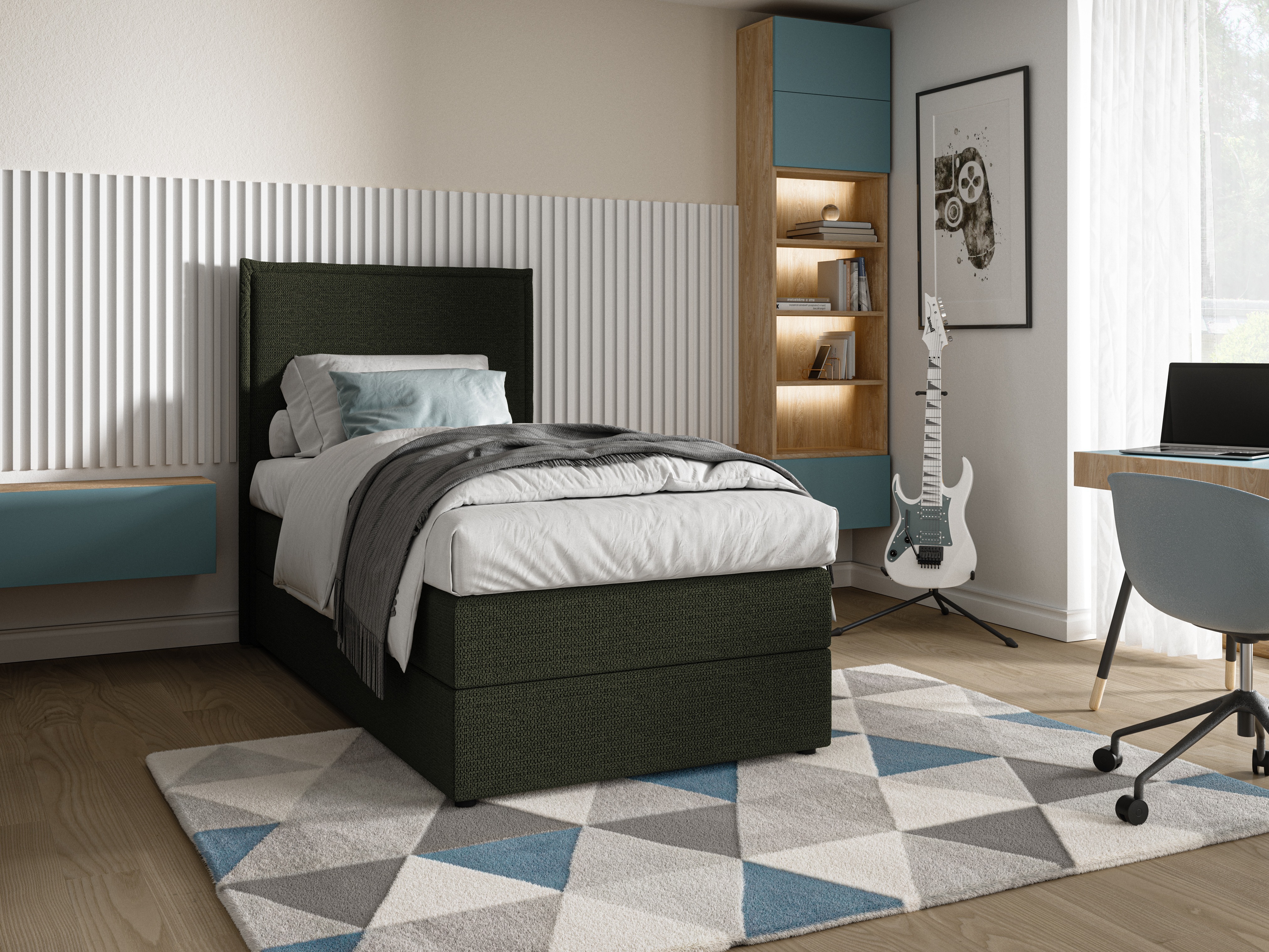 Boxspring postelja Franklin 176 (Aragon 39)