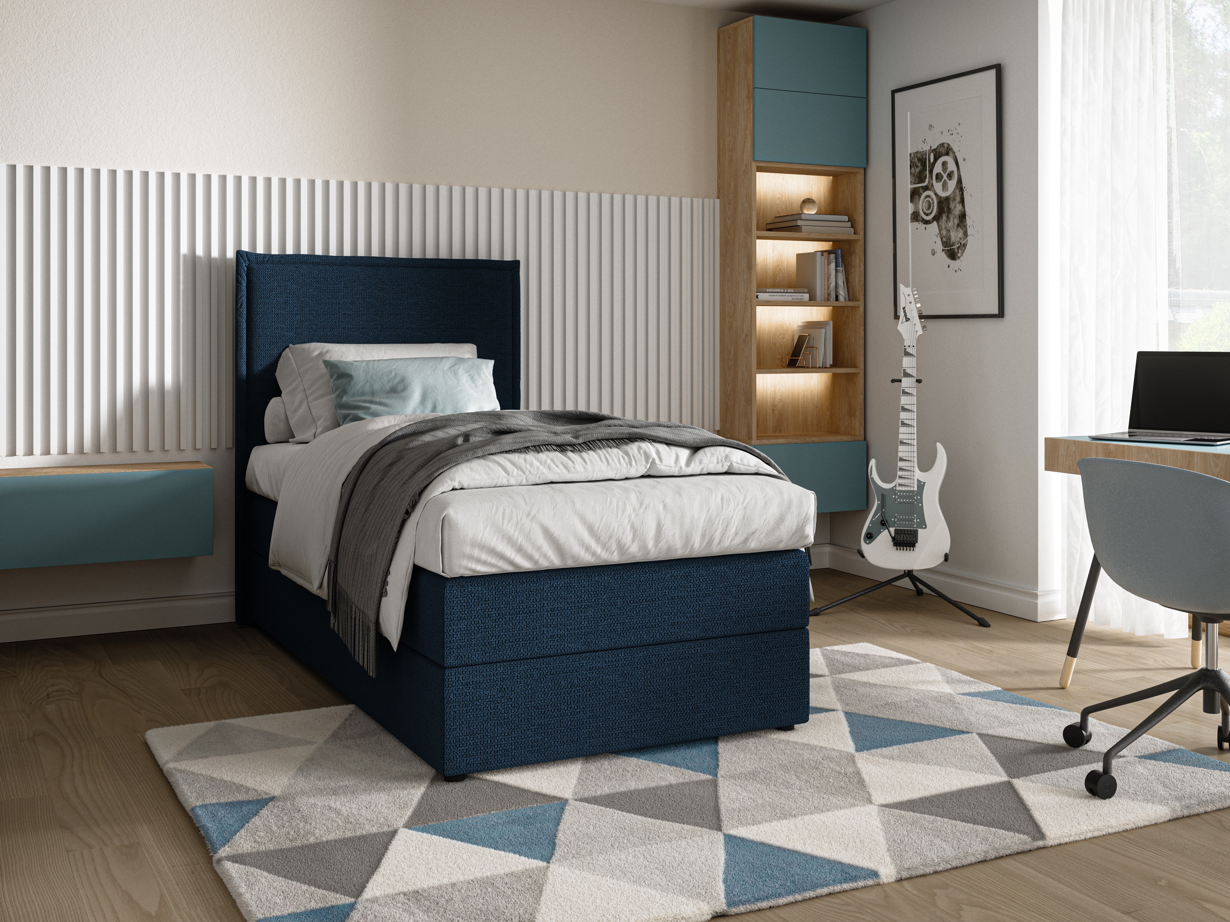 Boxspring postelja Franklin 176 (Aragon 79)