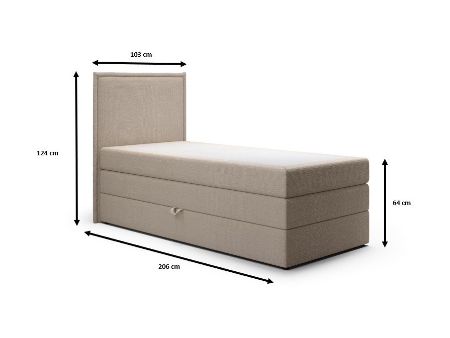 Boxspring postelja Franklin 176 (Aragon 79)