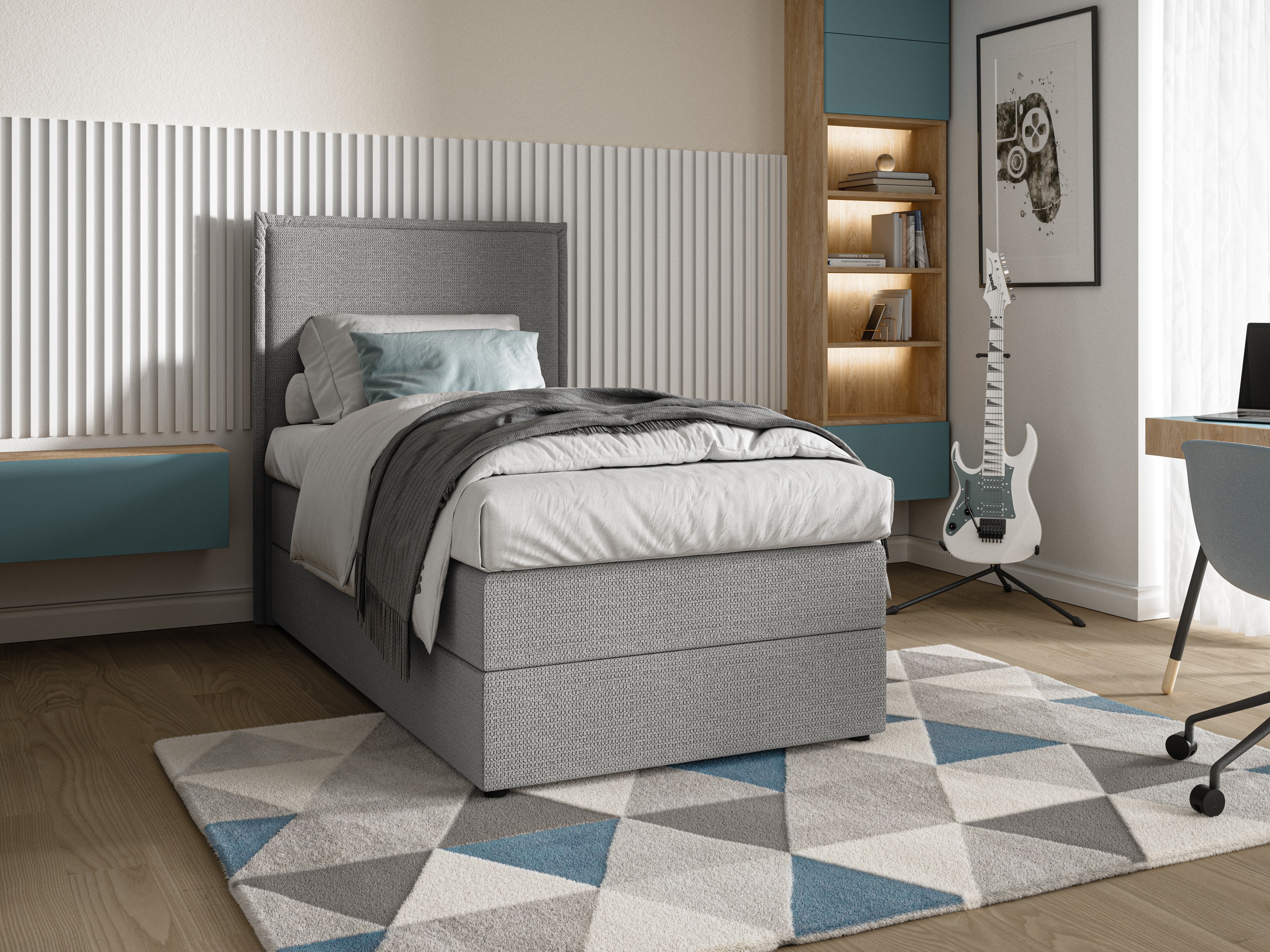 Boxspring postelja Franklin 176 (Aragon 80)