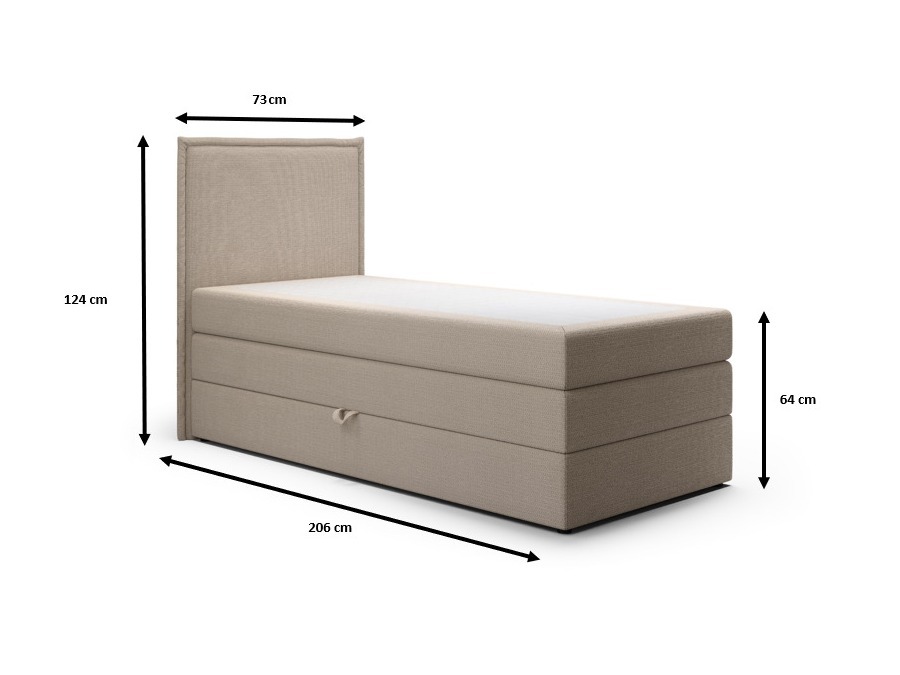 Boxspring postelja Franklin 176 (Aragon 93)