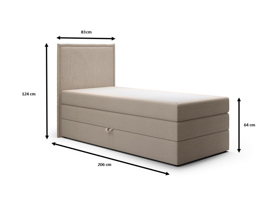 Boxspring postelja Franklin 176 (Aragon 99)