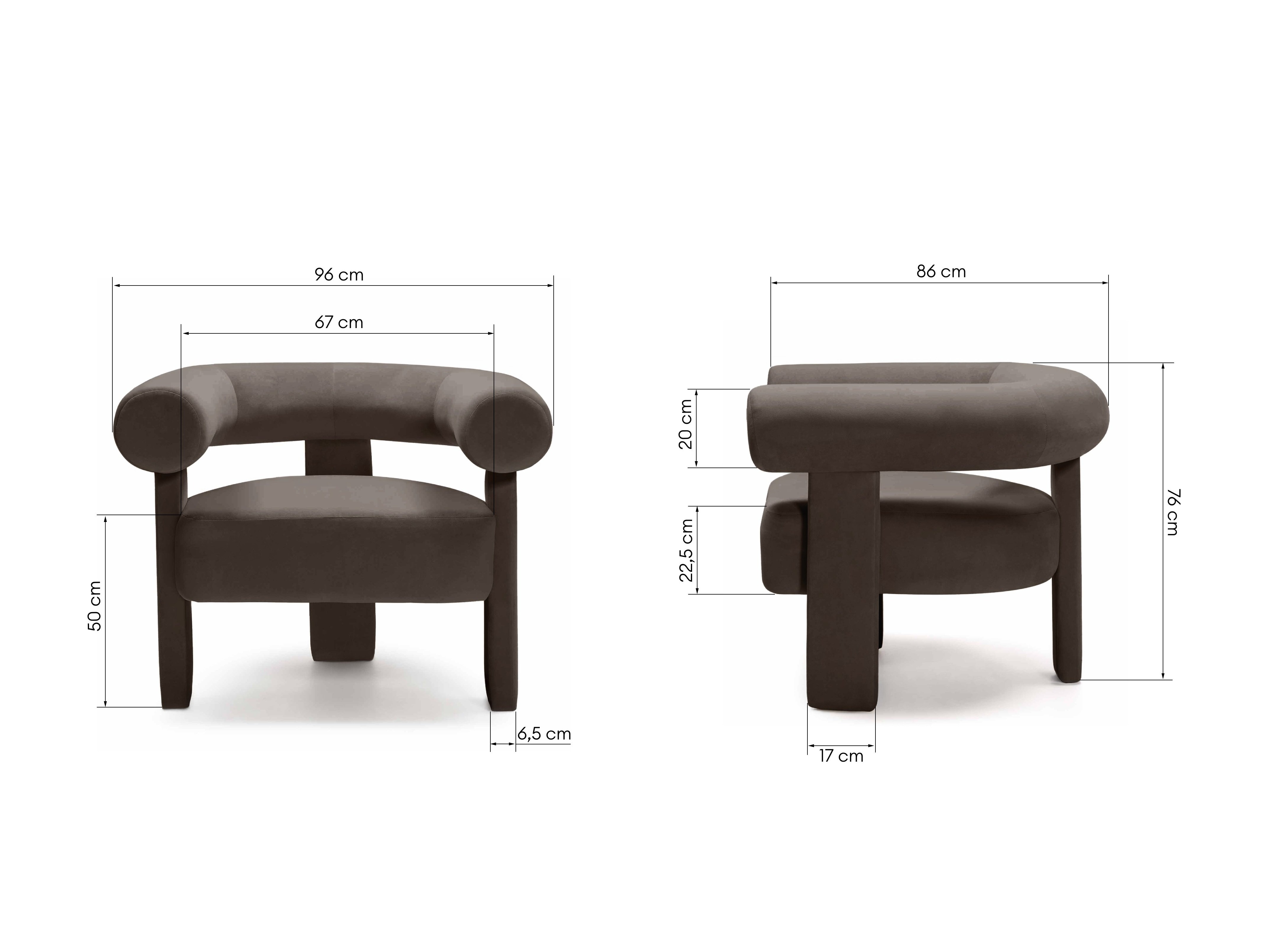 Fotelj Burleson 445 (Rjava)