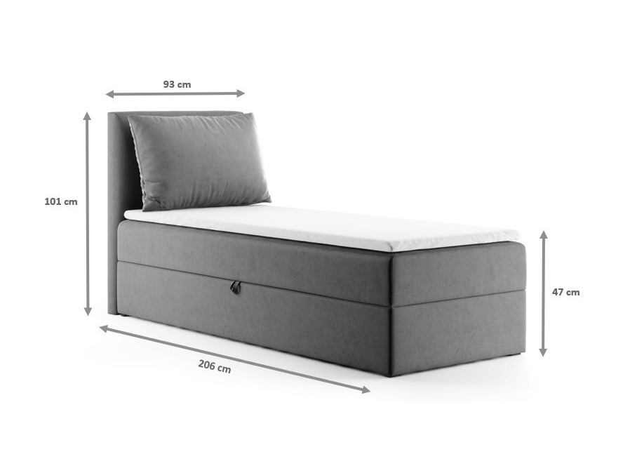 Boxspring postelja Franklin 178 (Kronos 07)