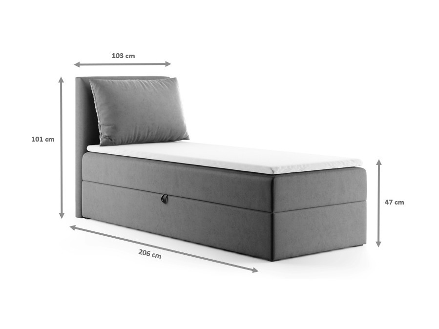 Boxspring postelja Franklin 178 (Kronos 19)