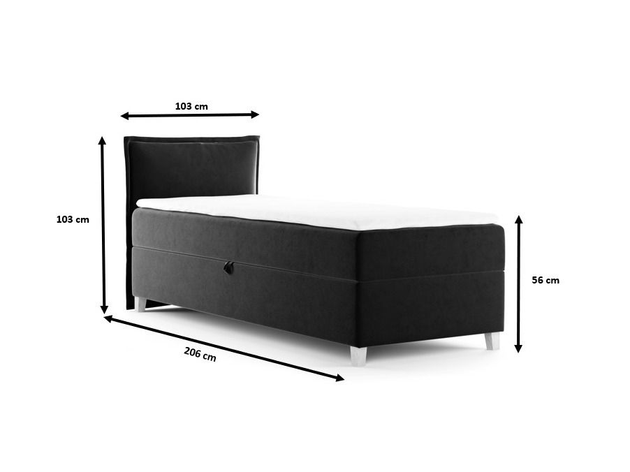 Boxspring postelja Franklin 181 (Kronos 07)