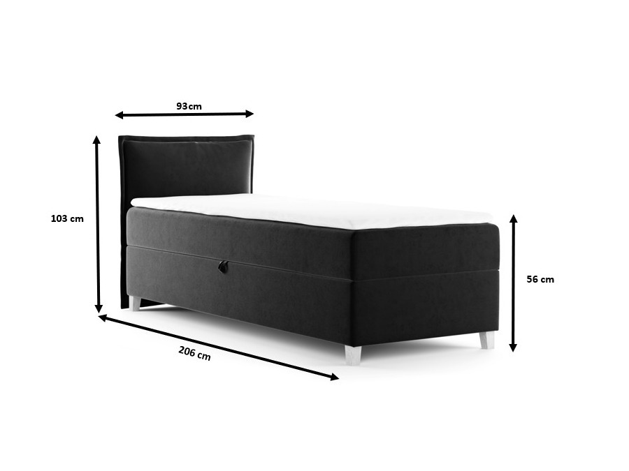Boxspring postelja Franklin 181 (Kronos 09)