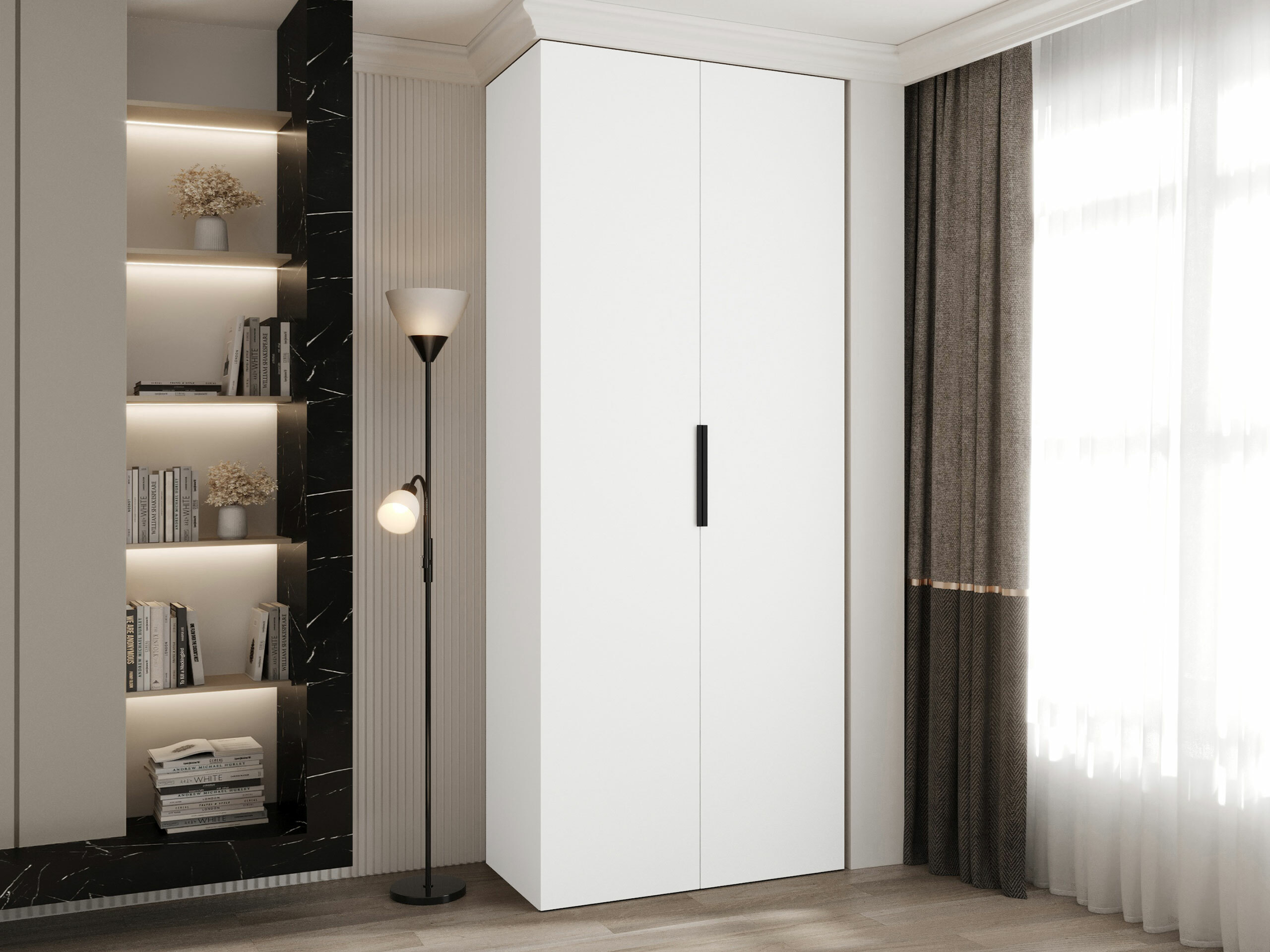 Garderobna omara Hartford 572 (Bela)