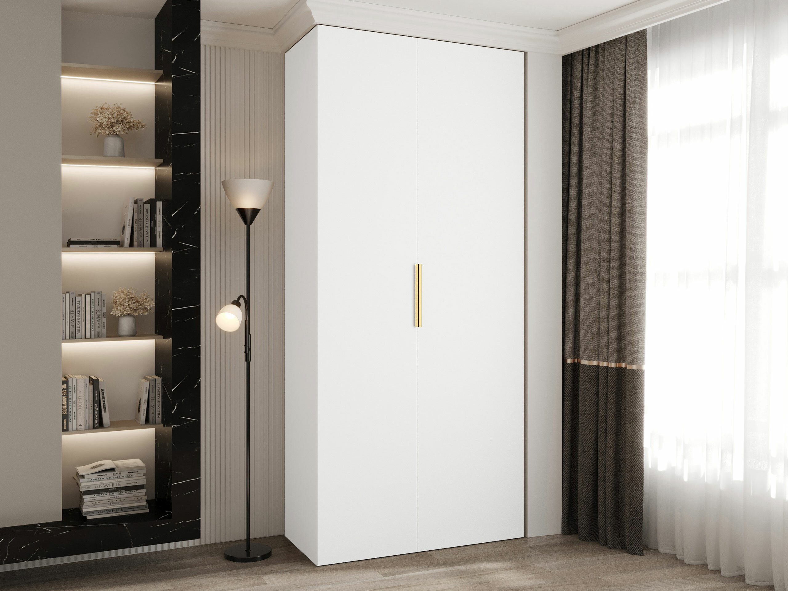Garderobna omara Hartford 572 (Bela)