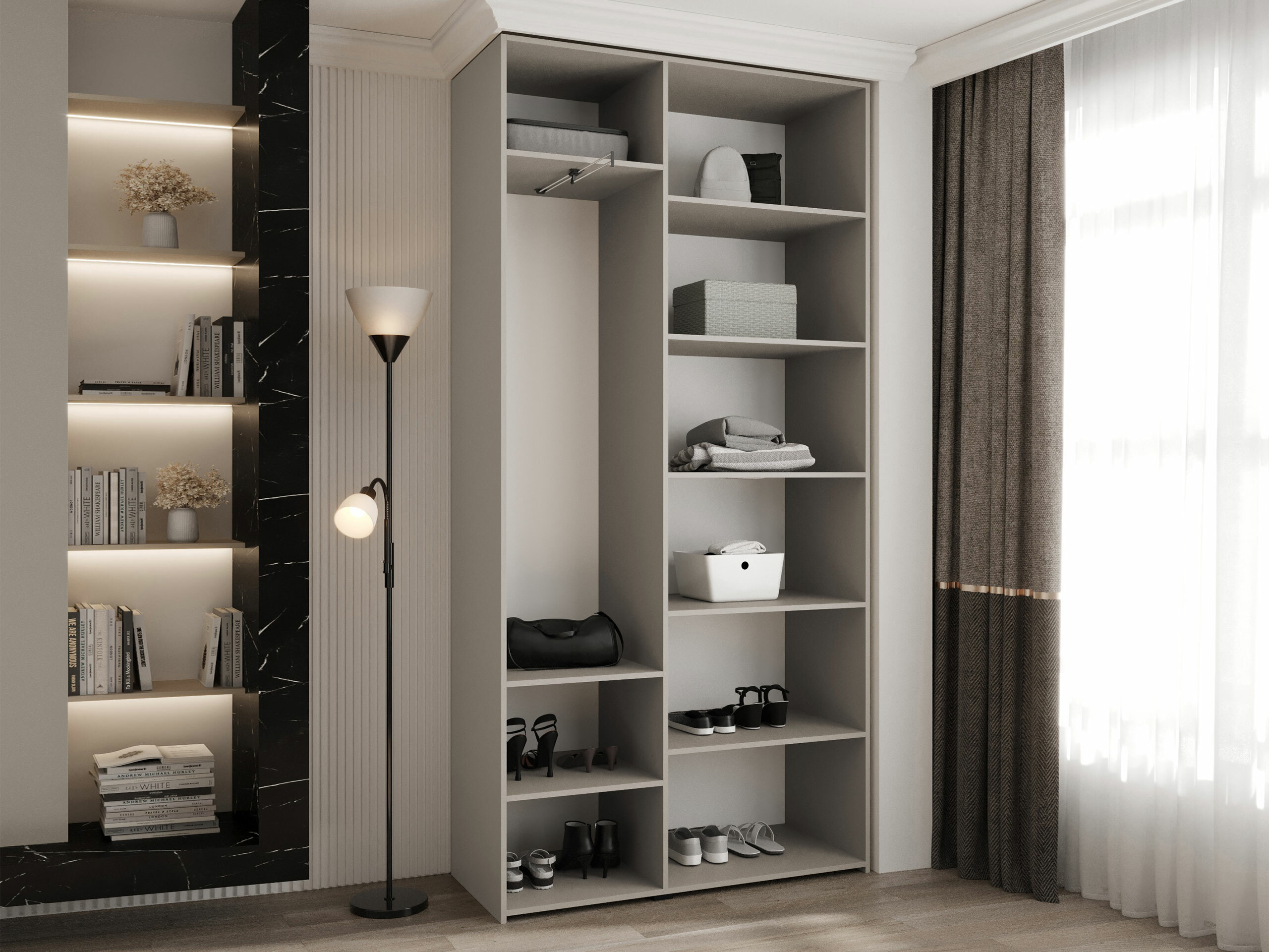 Garderobna omara Hartford 573 (Bela)