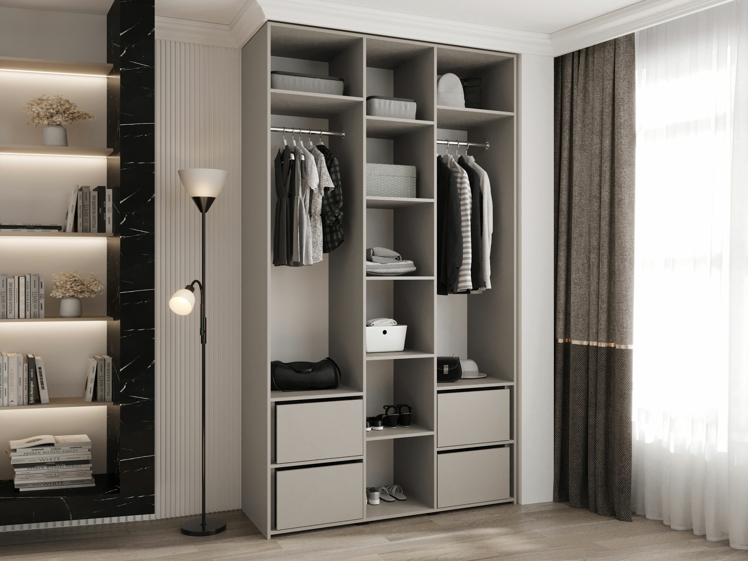 Garderobna omara Hartford 573 (Bela)