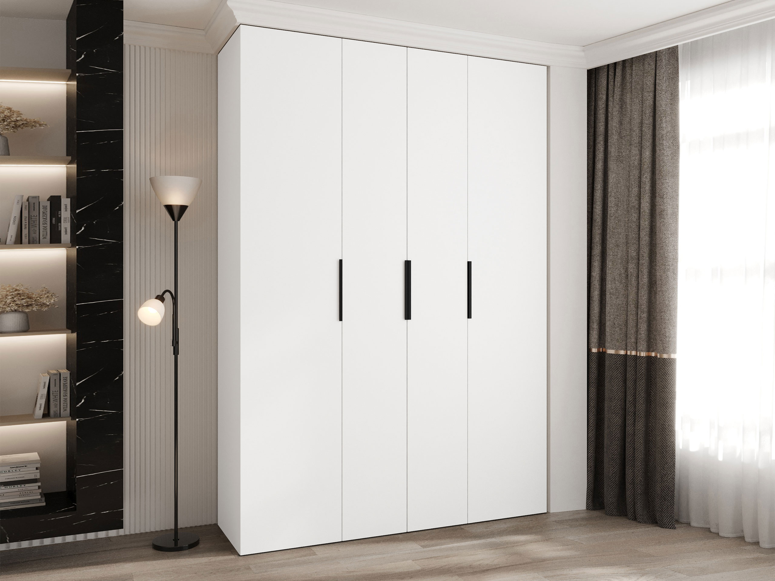 Garderobna omara Hartford 574 (Bela)