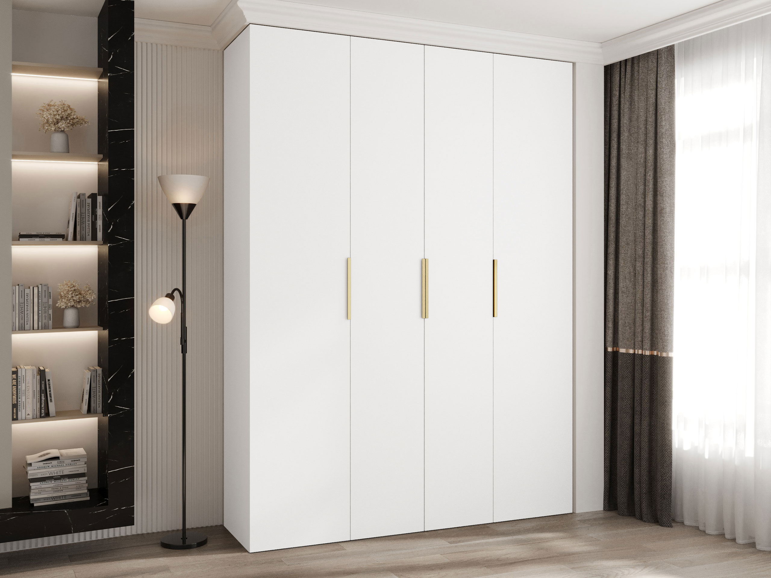 Garderobna omara Hartford 574 (Bela)