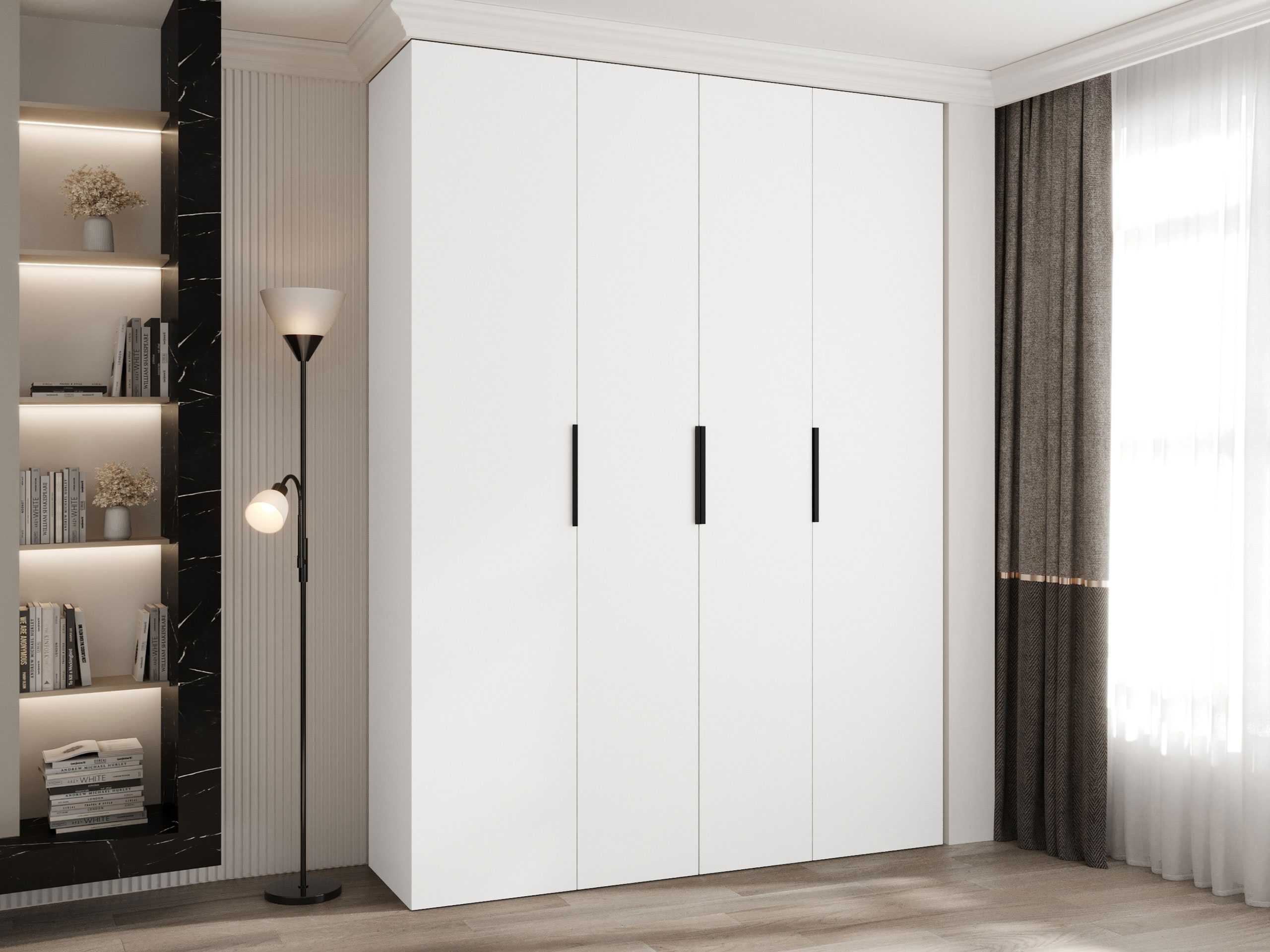 Garderobna omara Hartford 574 (Bela)