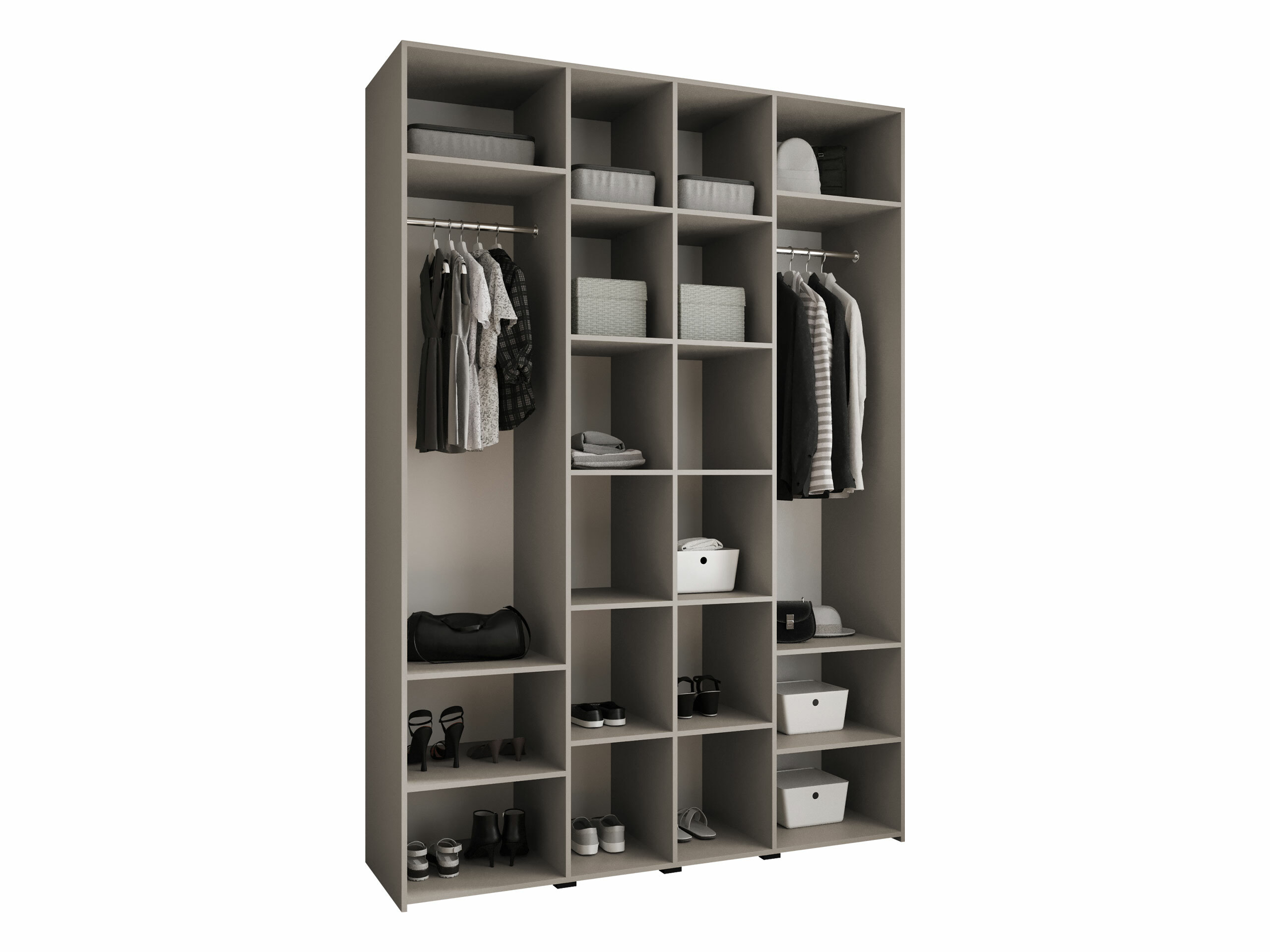 Garderobna omara Hartford 574 (Bela)