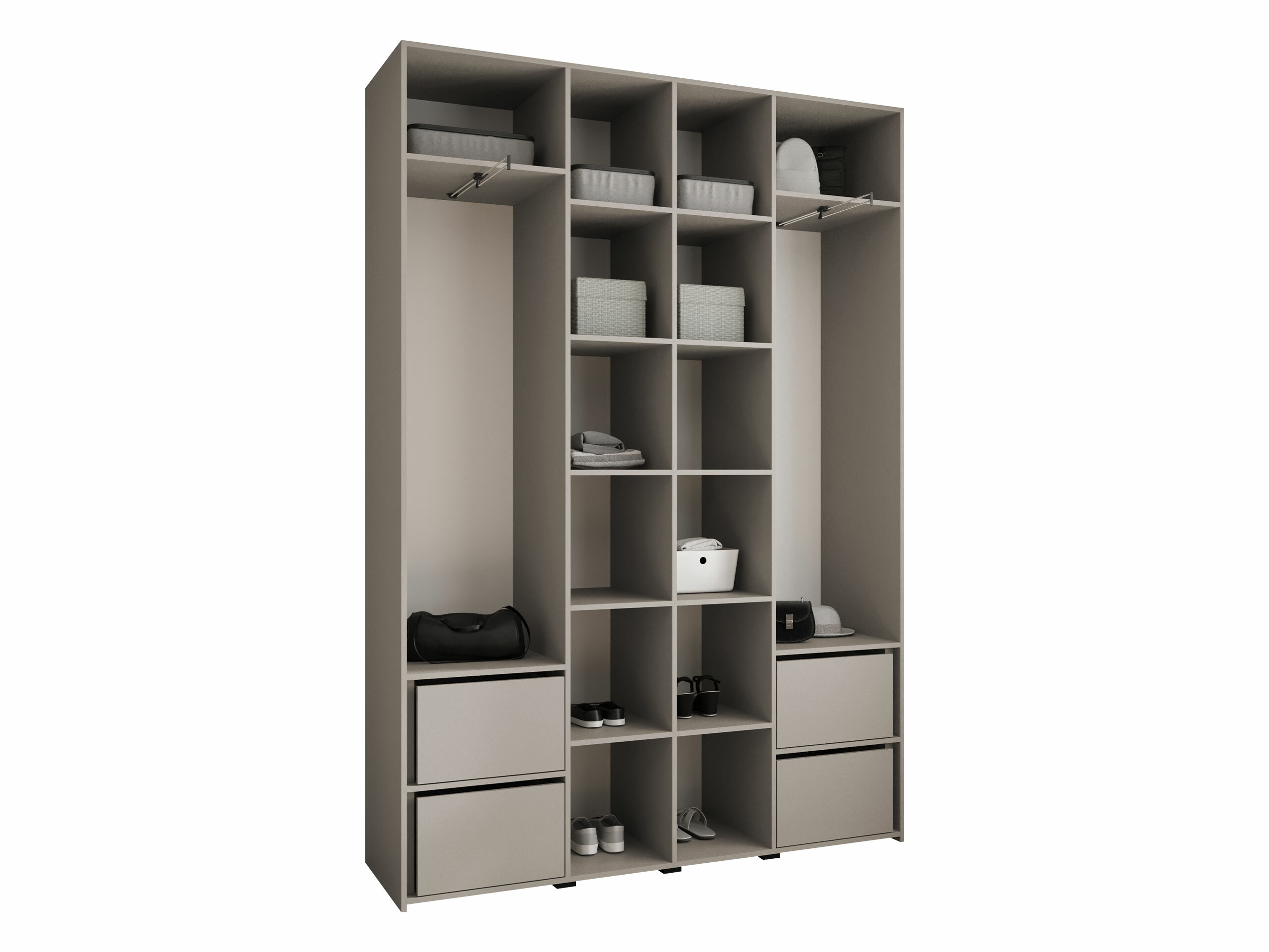 Garderobna omara Hartford 574 (Bela)