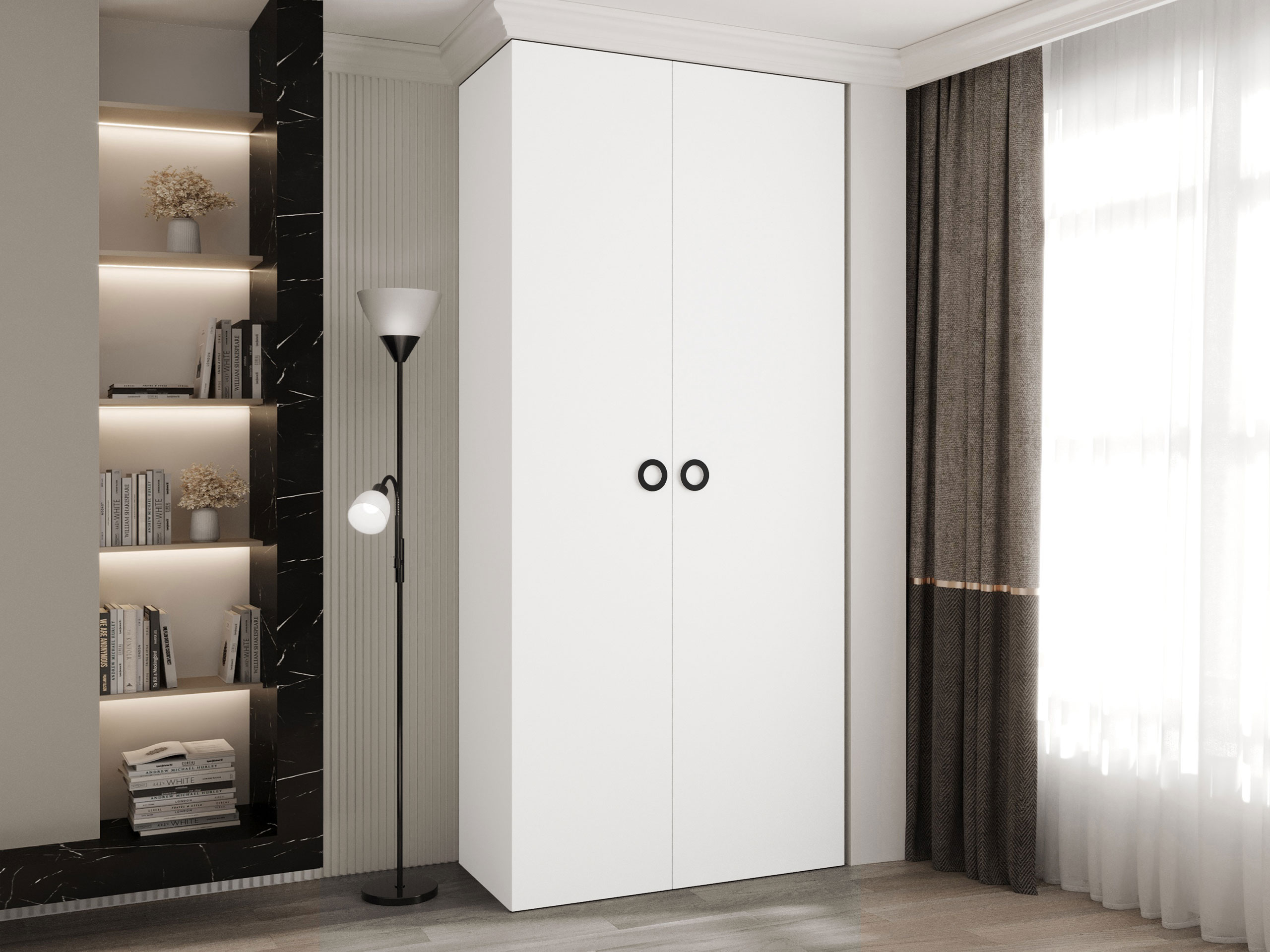 Garderobna omara Hartford 540 (Bela)