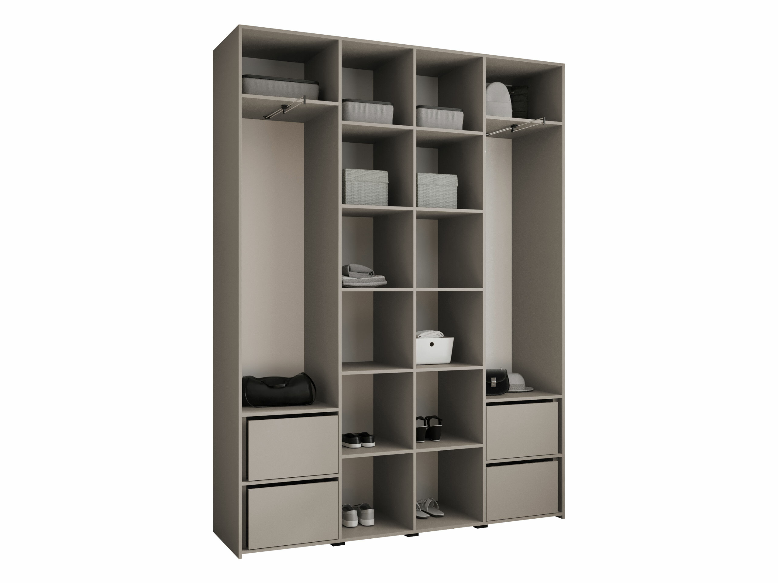 Garderobna omara Hartford 554 (Bela)