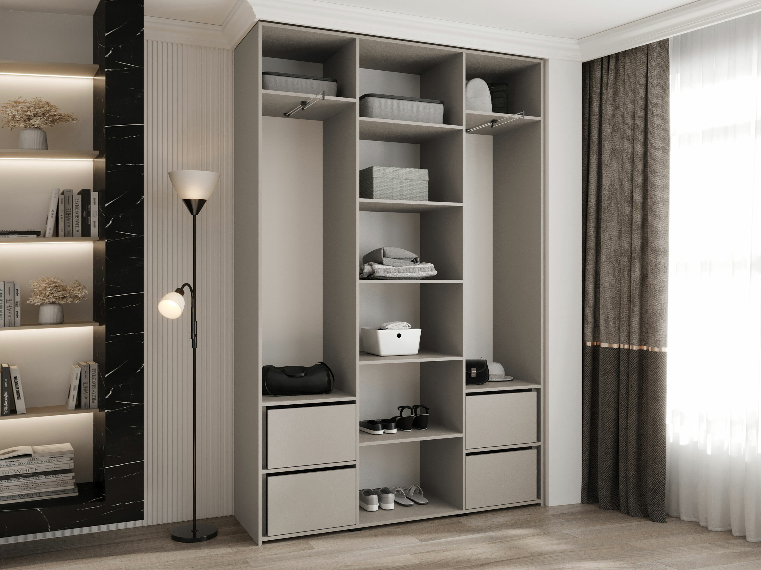 Garderobna omara Hartford 544 (Bela)