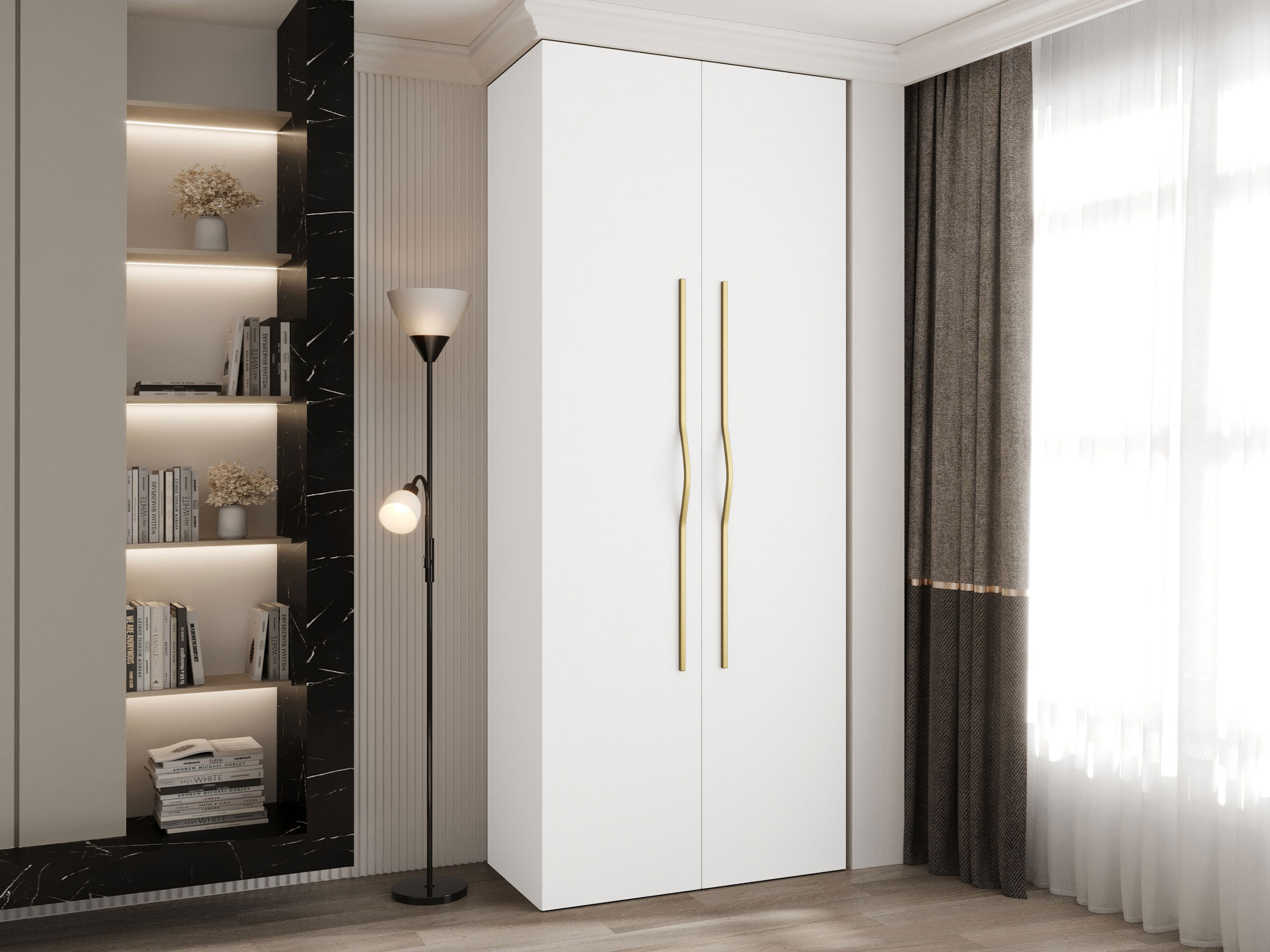 Garderobna omara Hartford 562 (Bela)