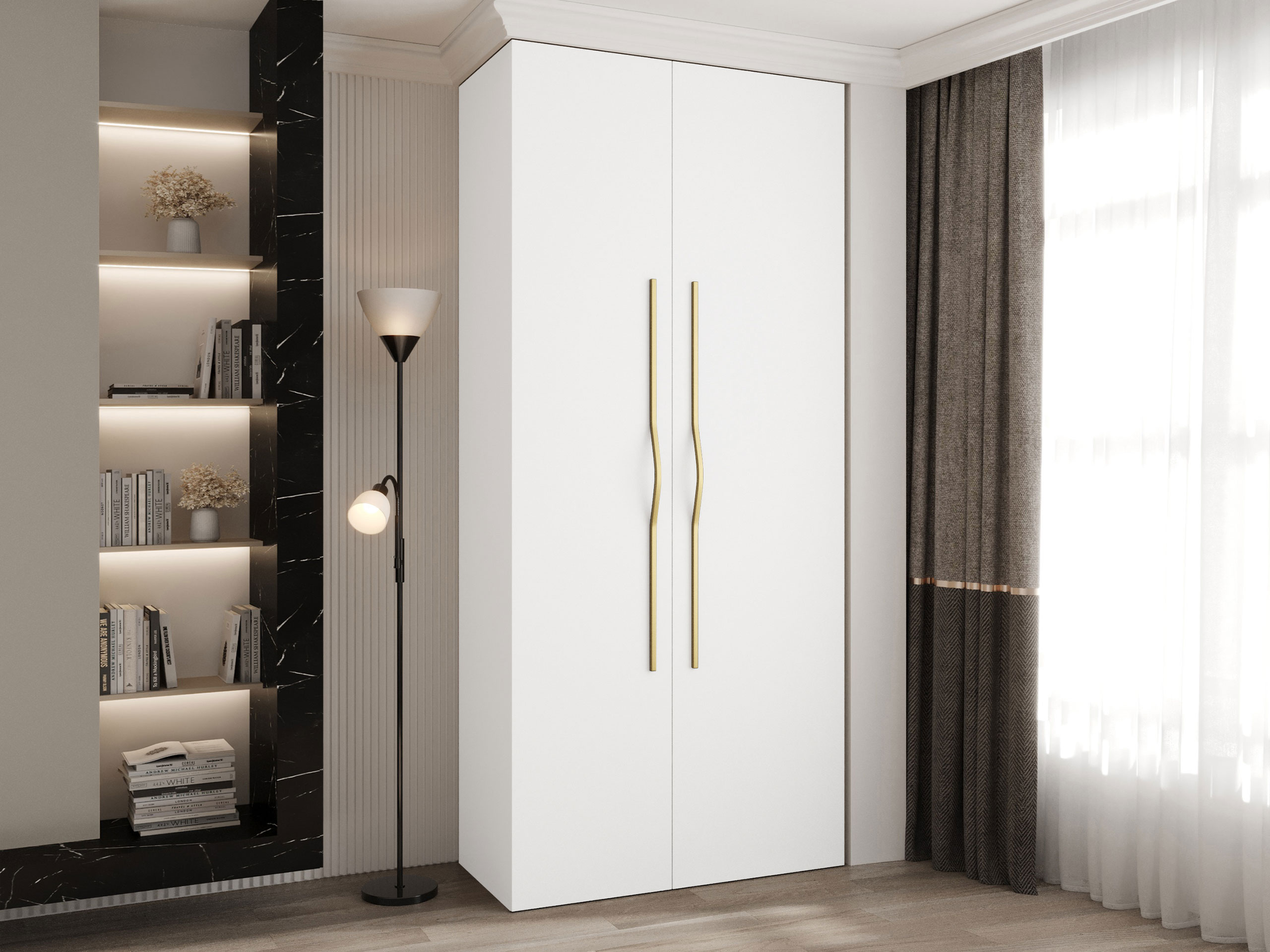 Garderobna omara Hartford 562 (Bela)