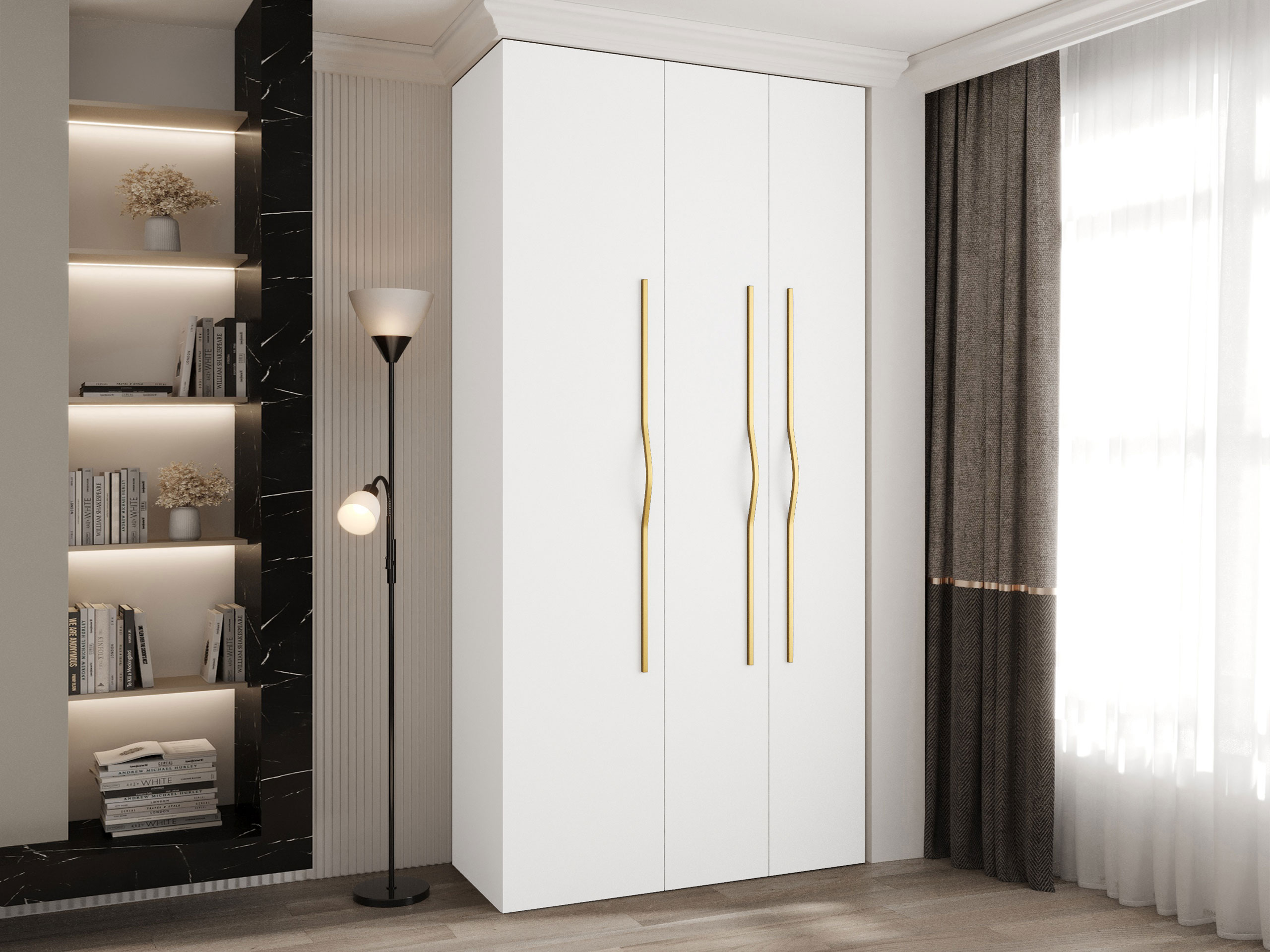 Garderobna omara Hartford 563 (Bela)