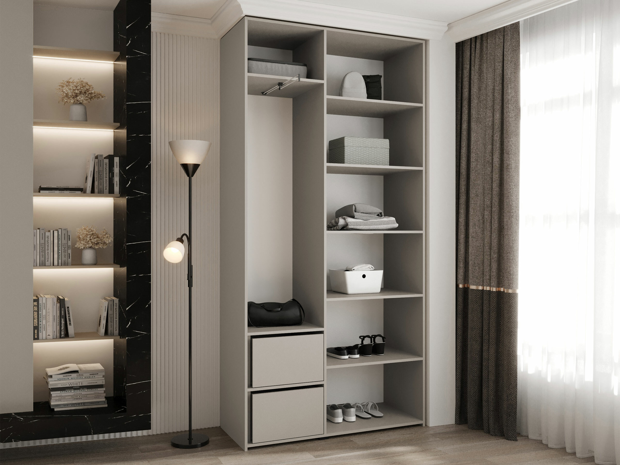 Garderobna omara Hartford 563 (Bela)